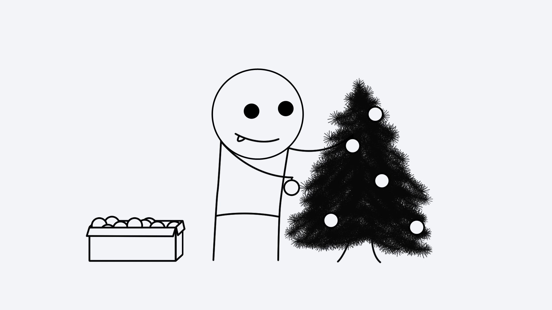 new year, miscellanea, miscellaneous, christmas tree, little man