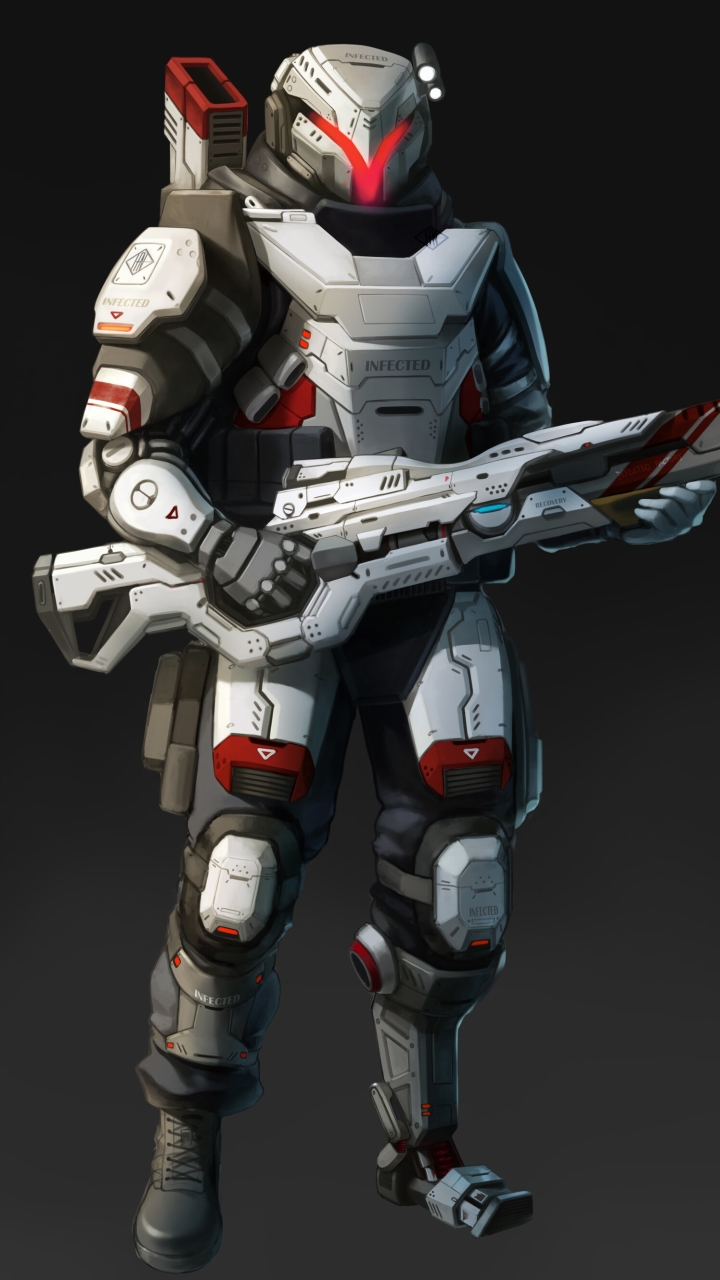 Download mobile wallpaper Weapon, Warrior, Sci Fi, Futuristic for free.