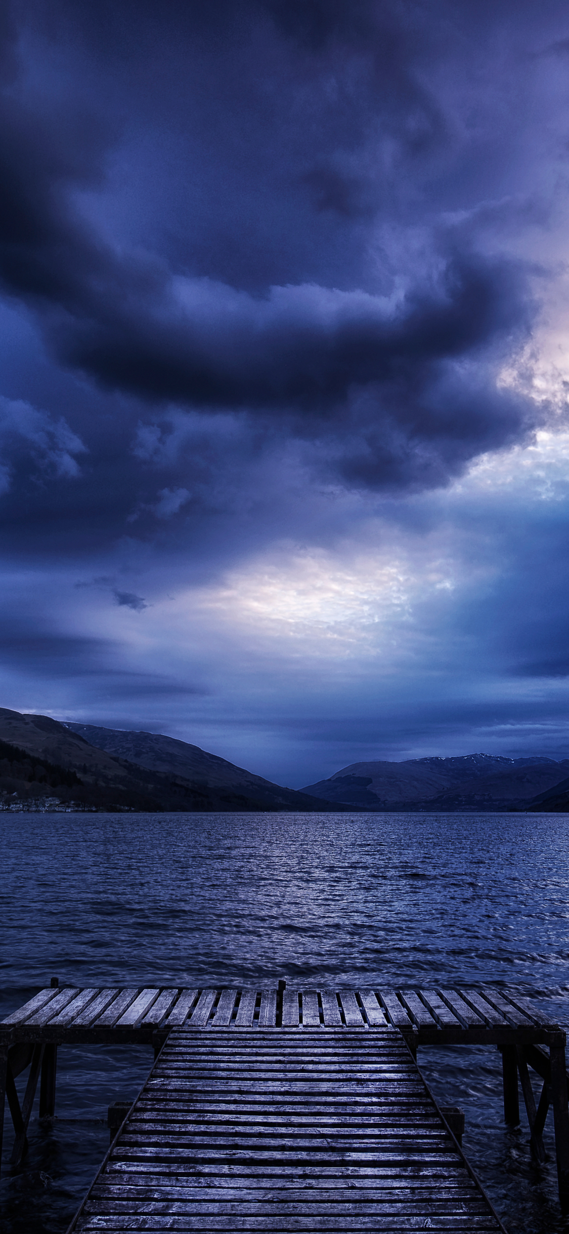 Download mobile wallpaper Sky, Lakes, Lake, Pier, Cloud, Photography for free.