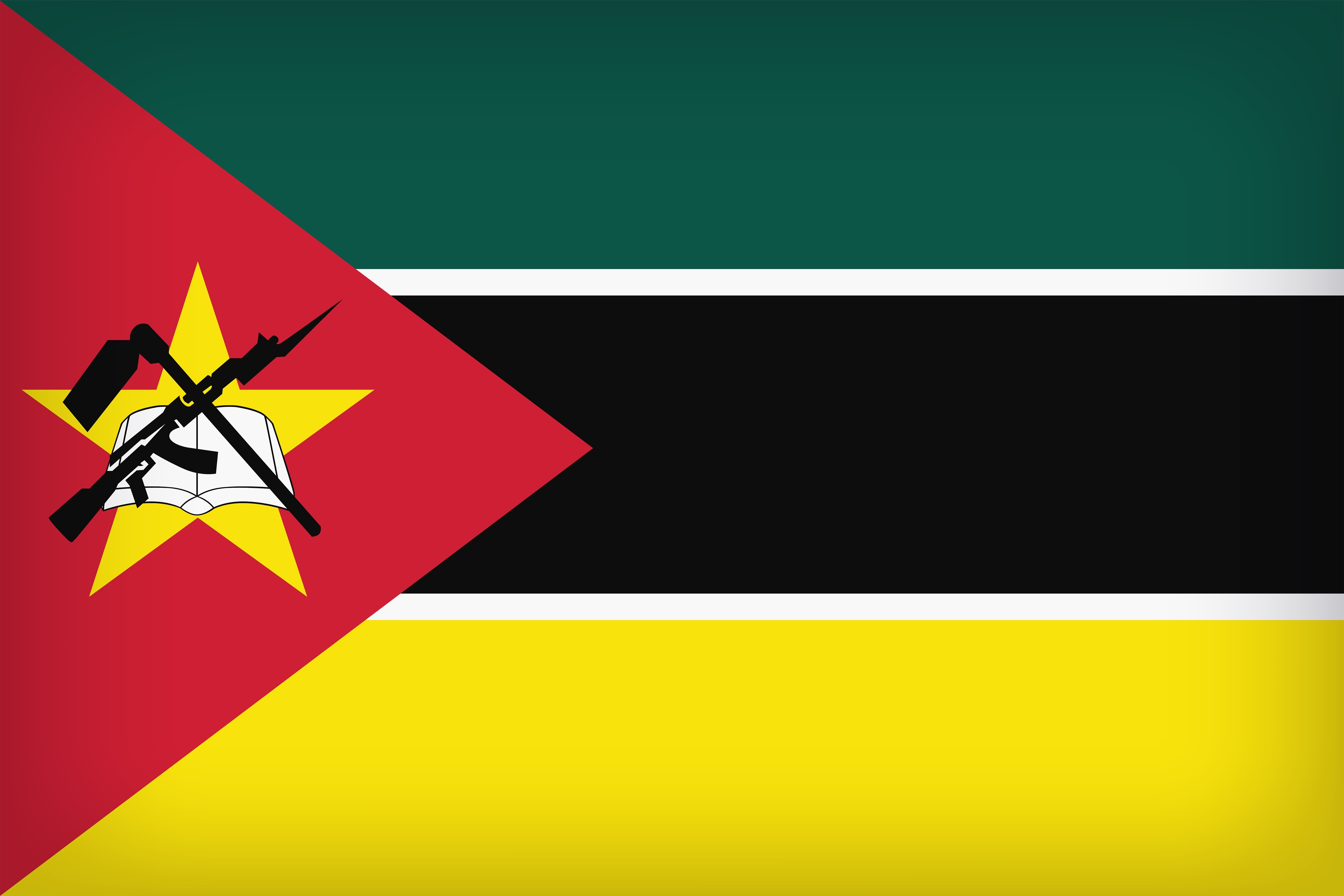 Скачати мобільні шпалери Прапори, Різне, Прапор, Прапор Мозамбіку безкоштовно.
