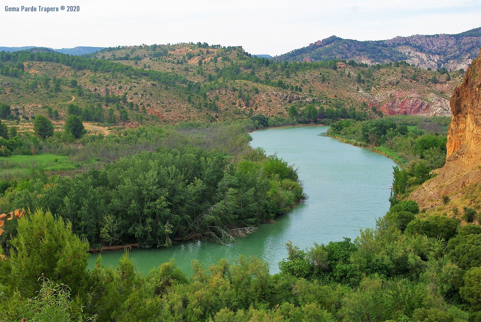 Скачать картинку Природа, Река, Растительность, Испания, Земля/природа в телефон бесплатно.