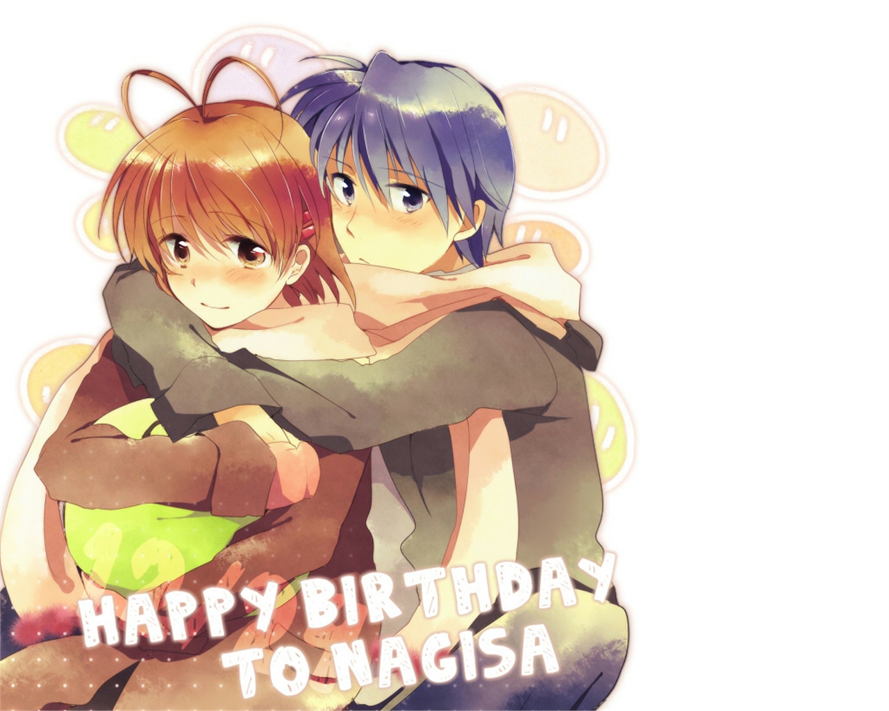 Free download wallpaper Anime, Clannad, Nagisa Furukawa, Tomoya Okazaki on your PC desktop