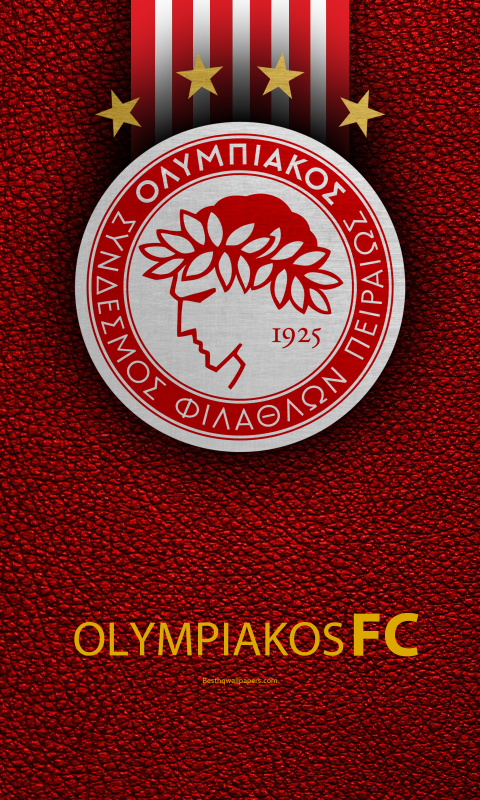 Download mobile wallpaper Sports, Logo, Emblem, Soccer, Olympiacos F C for free.