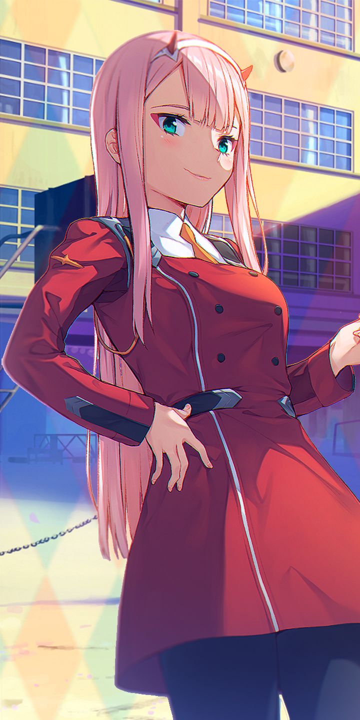 Handy-Wallpaper Animes, Darling In The Franxx, Zero Two (Liebling Im Franxx) kostenlos herunterladen.