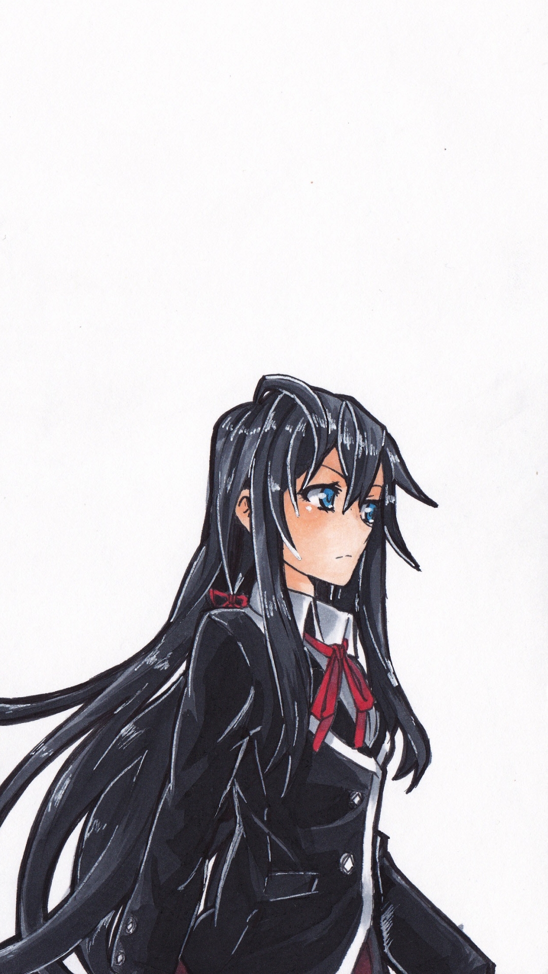 Handy-Wallpaper Animes, Yahari Ore No Seishun Rabukome Wa Machigatteiru, Yukino Yukinoshita kostenlos herunterladen.