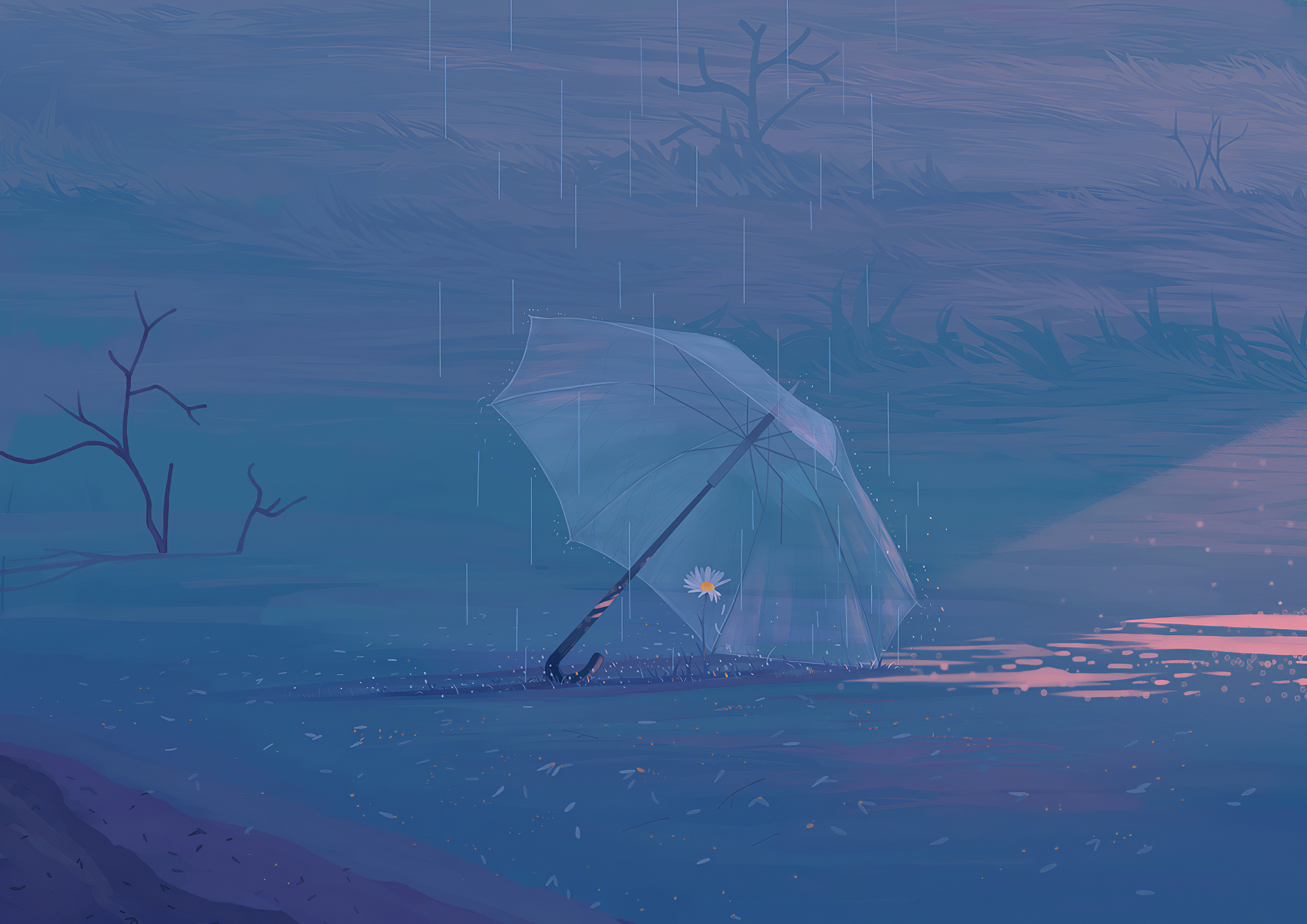 Free download wallpaper Anime, Umbrella, Original on your PC desktop