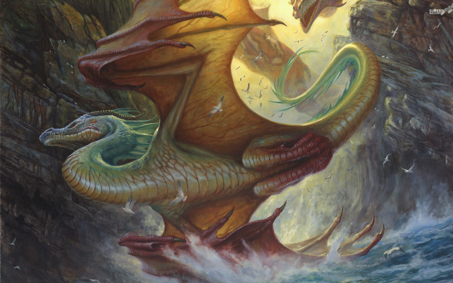 Free download wallpaper Fantasy, Dragon on your PC desktop