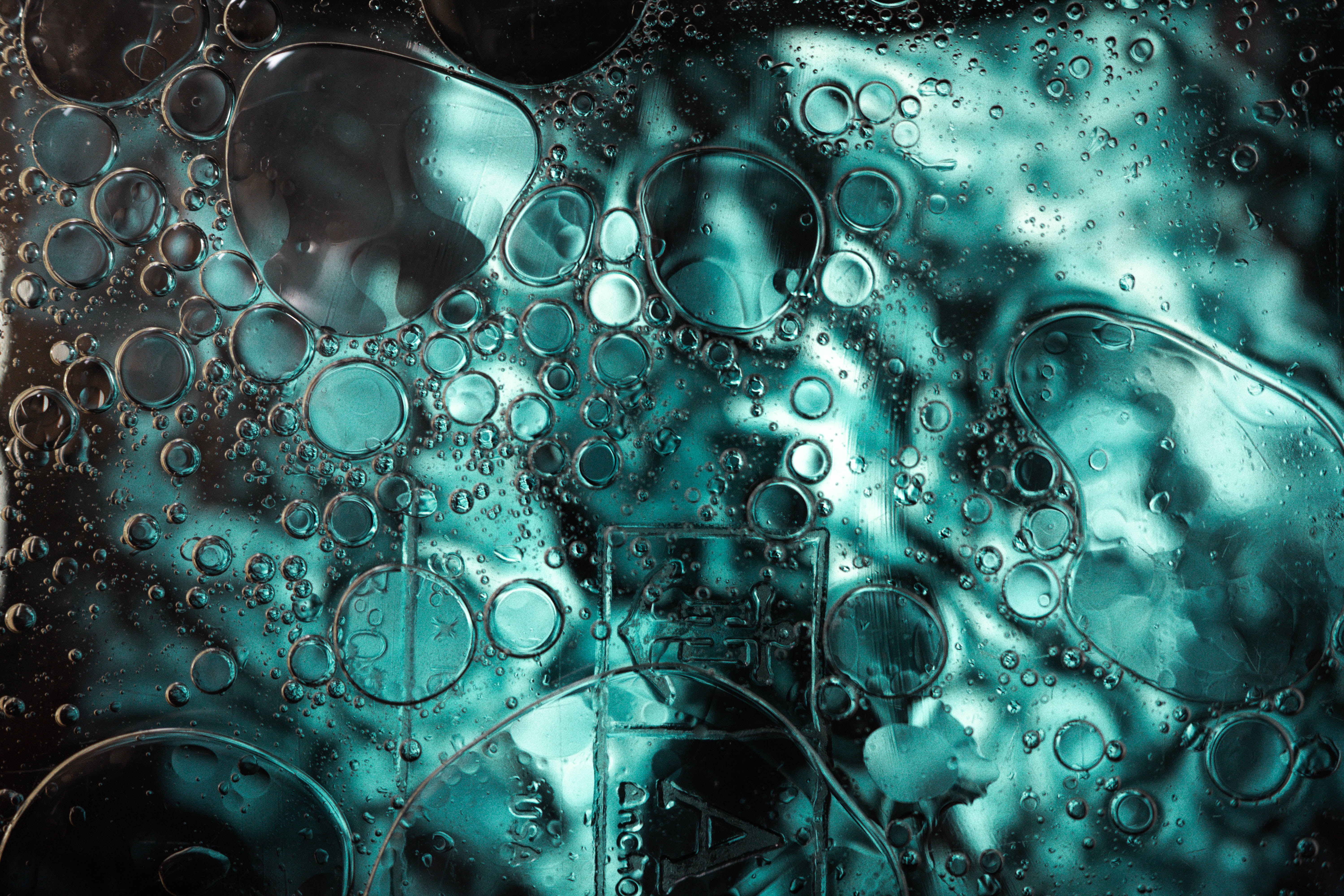 Download mobile wallpaper Circles, Water, Bubbles, Abstract for free.