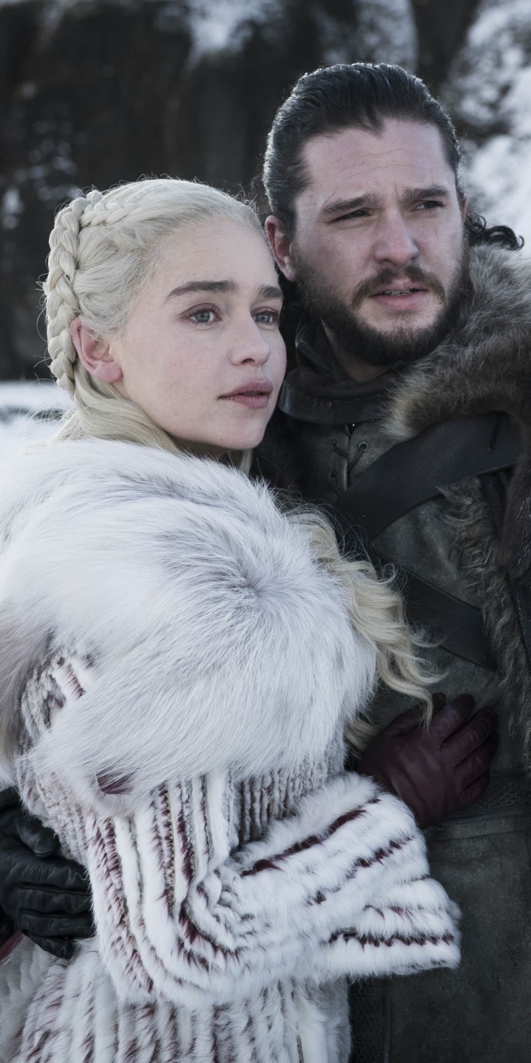 Download mobile wallpaper Game Of Thrones, Tv Show, Kit Harington, Jon Snow, Daenerys Targaryen, Emilia Clarke for free.