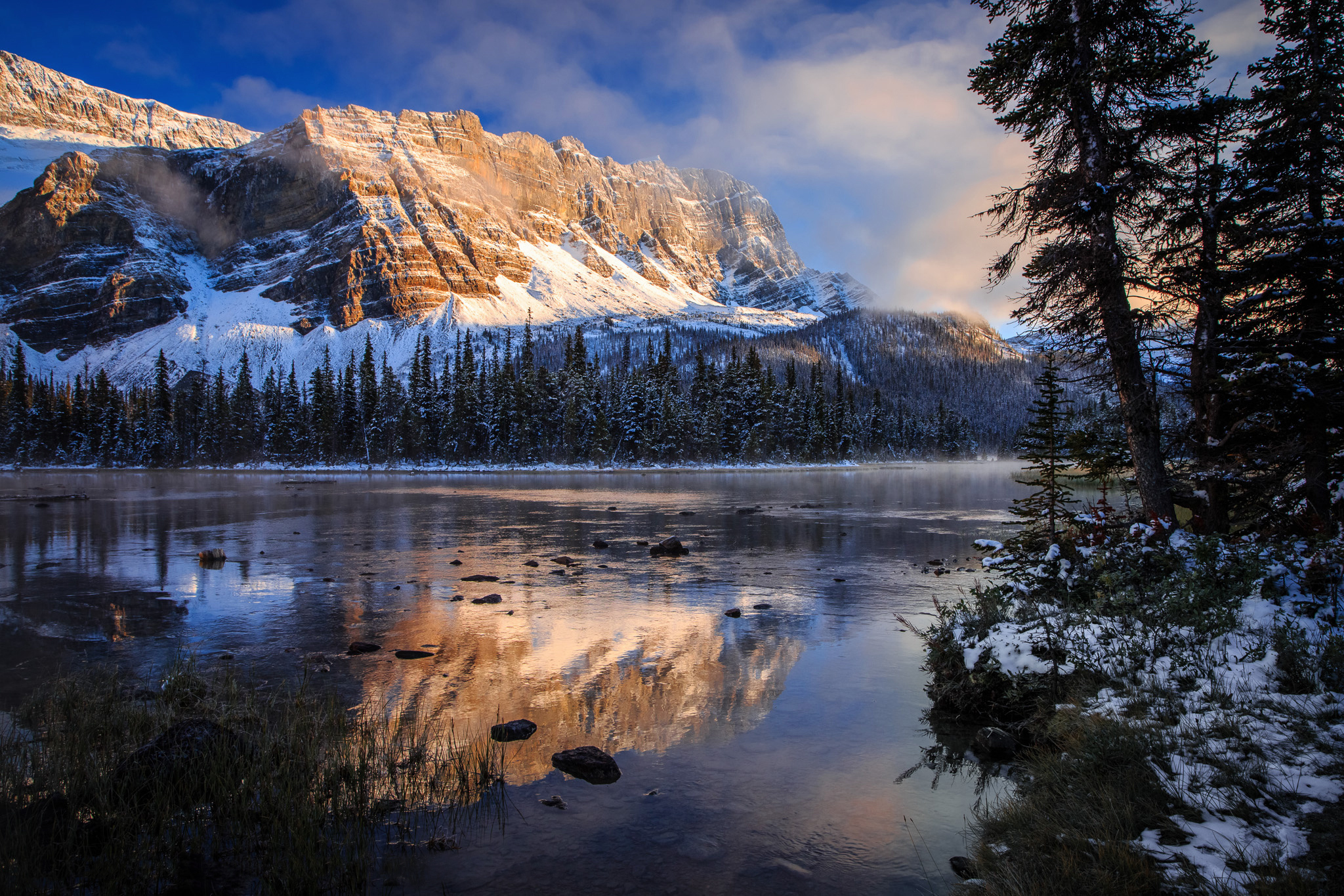 Descarga gratuita de fondo de pantalla para móvil de Parque Nacional Banff, Naturaleza, Lago, Montañas, Canadá.