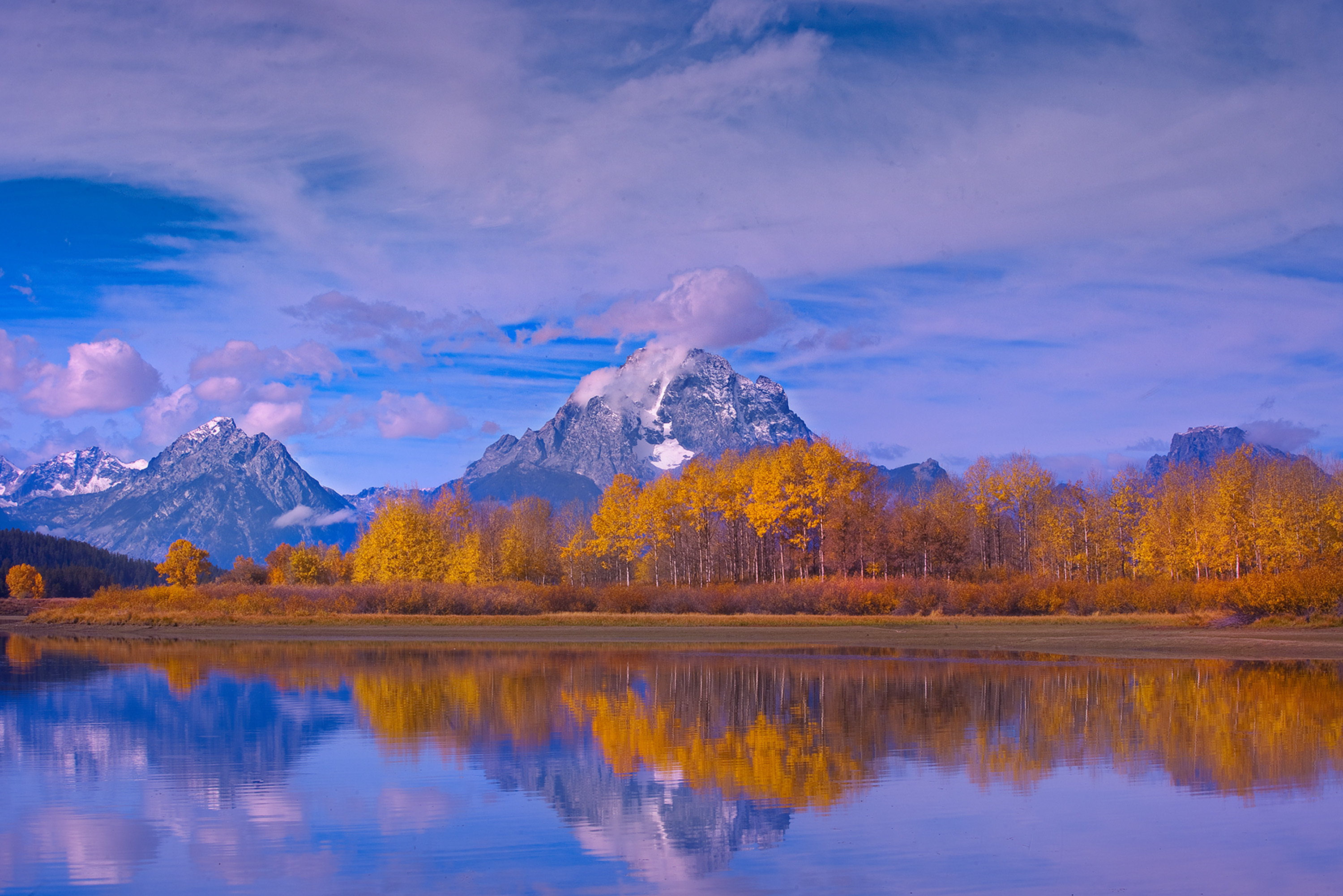 Download mobile wallpaper Mountains, Lake, Fall, Mountain, Earth, Reflection, Cloud for free.