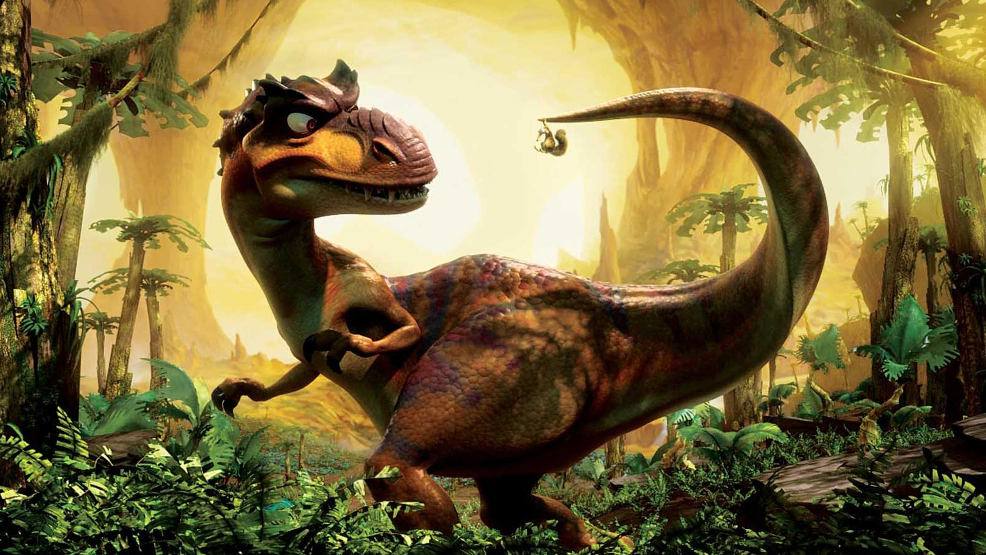 movie, ice age: dawn of the dinosaurs, dinosaur, jungle, vegetation, ice age