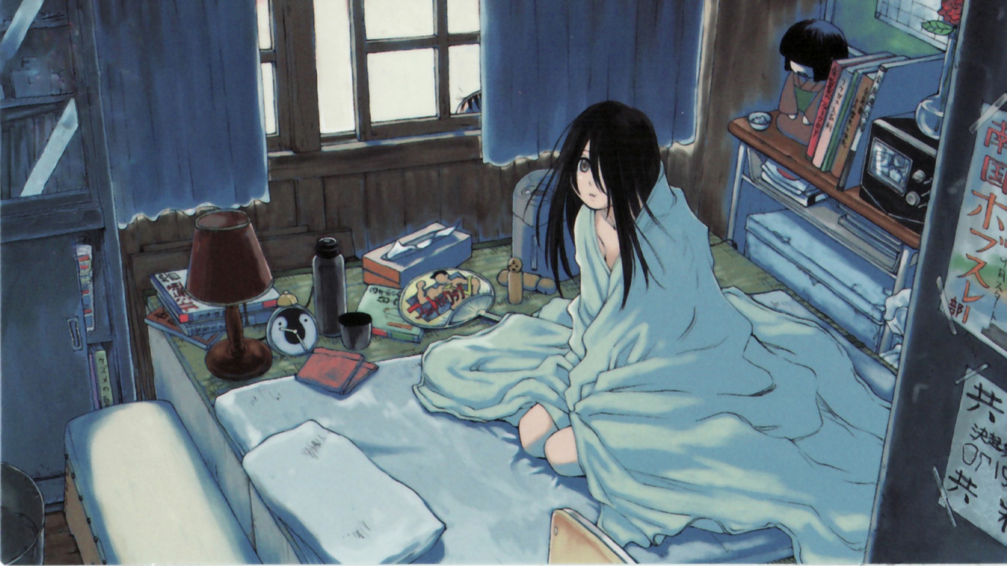 558000 Hintergrundbild herunterladen animes, sayonara zetsubō sensei, kagerou usui, kiri komori - Bildschirmschoner und Bilder kostenlos