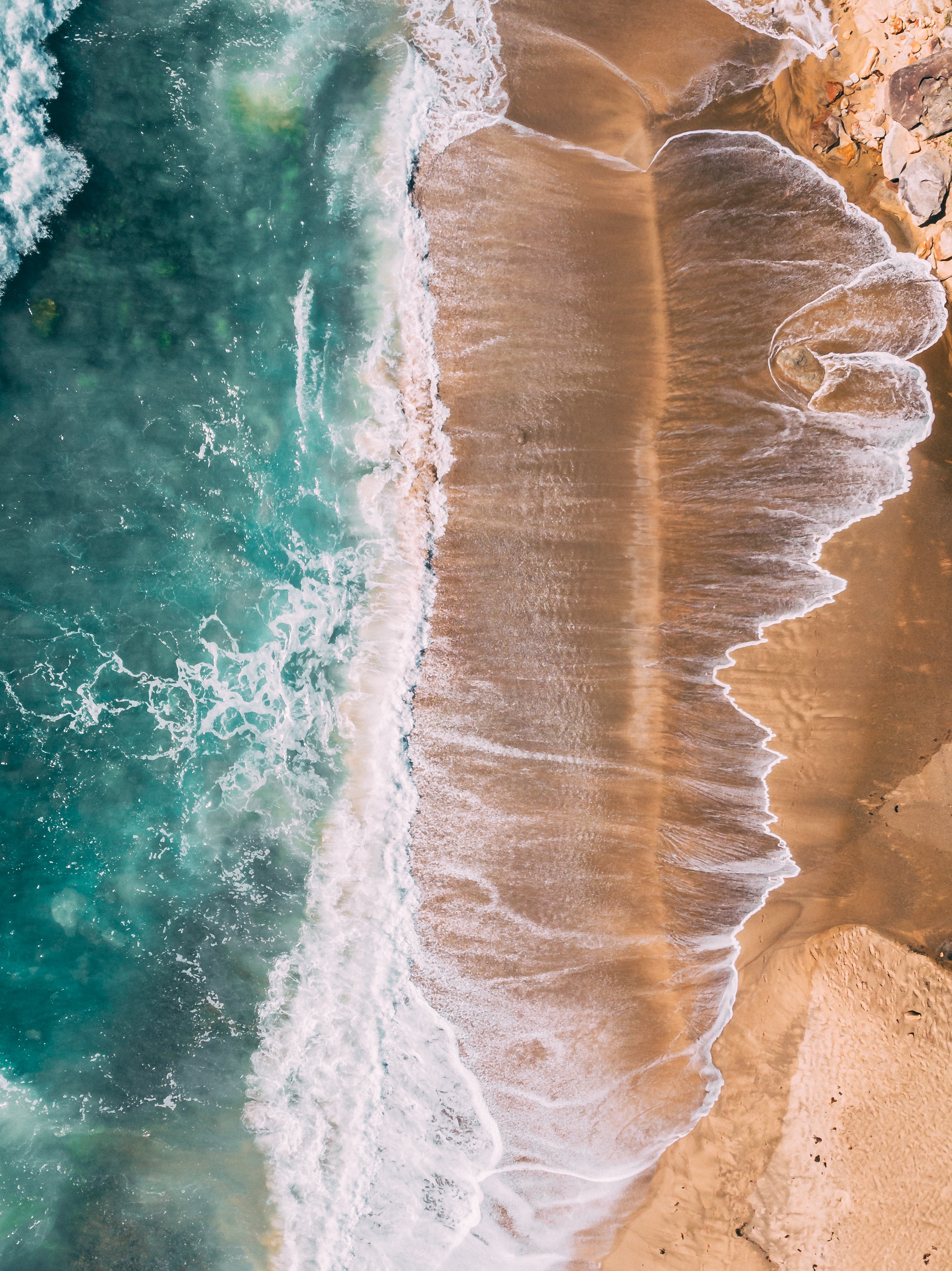 51388 descargar fondo de pantalla espuma, playa, naturaleza, mar, vista desde arriba: protectores de pantalla e imágenes gratis