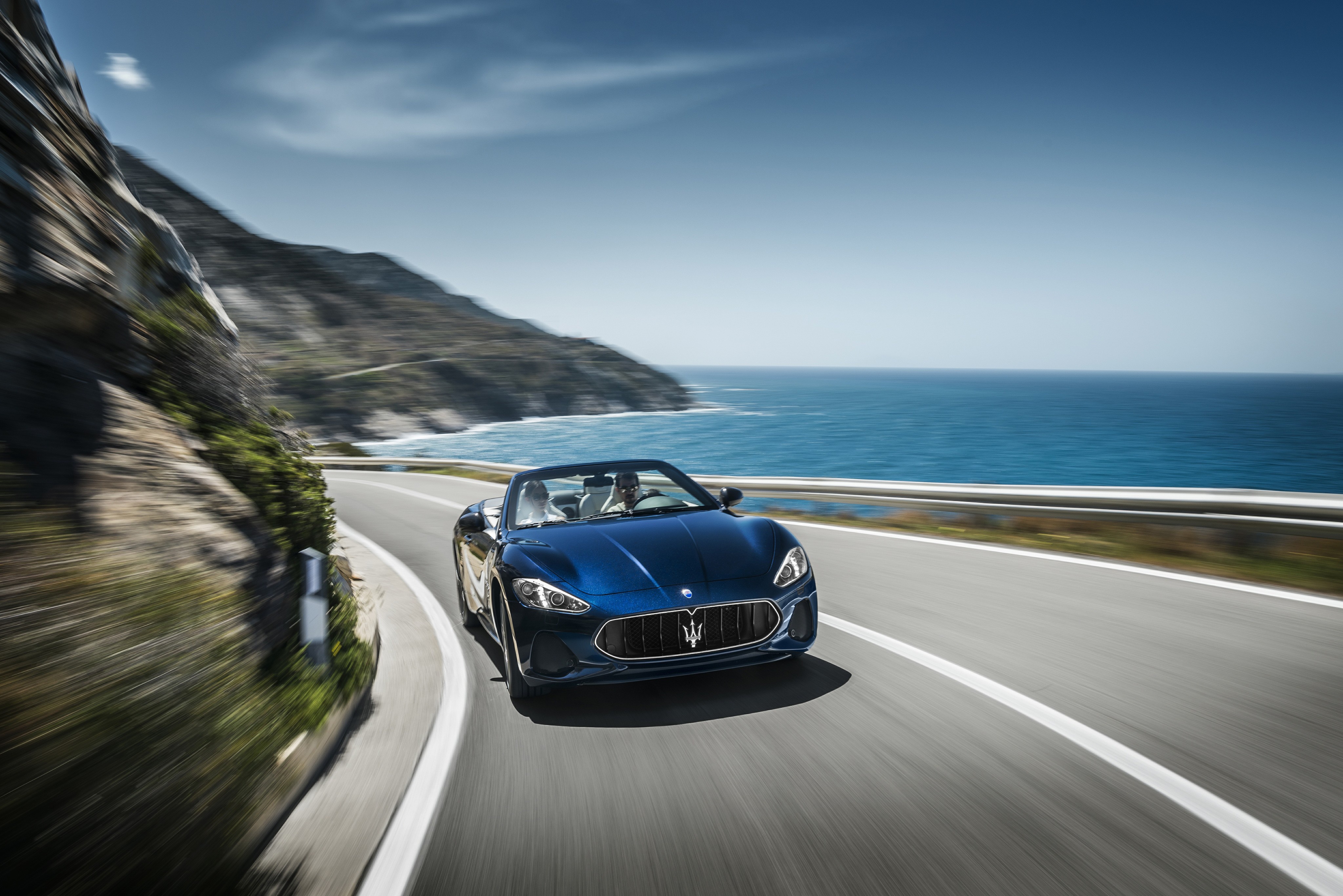 Baixar papel de parede para celular de Maserati, Horizonte, Carro, Cabriolet, Veículos, Maserati Gran Turismo gratuito.