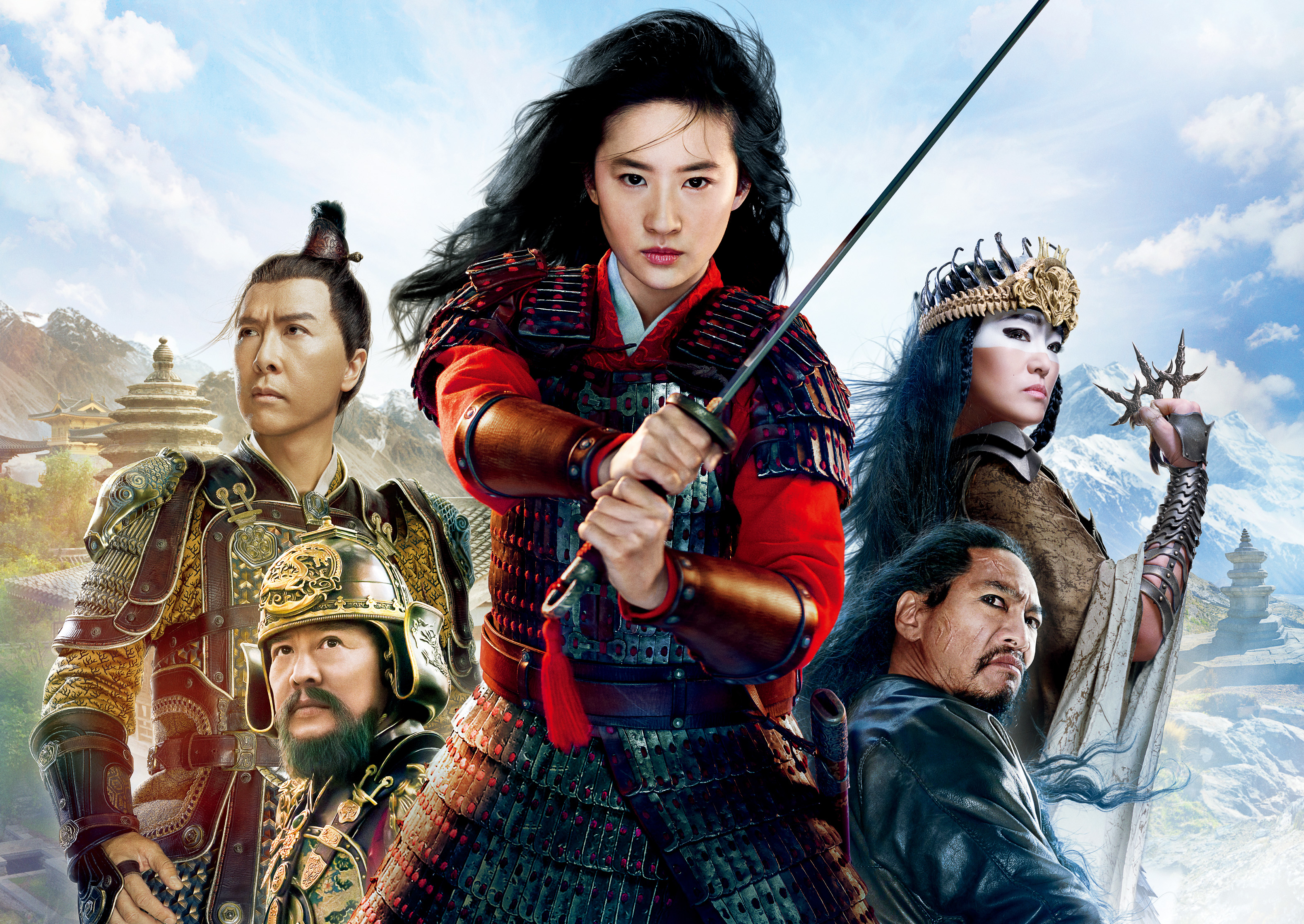 993223 descargar fondo de pantalla películas, mulán (2020), actriz, chino, hua mulán, liu yifei, espada, guerrero: protectores de pantalla e imágenes gratis