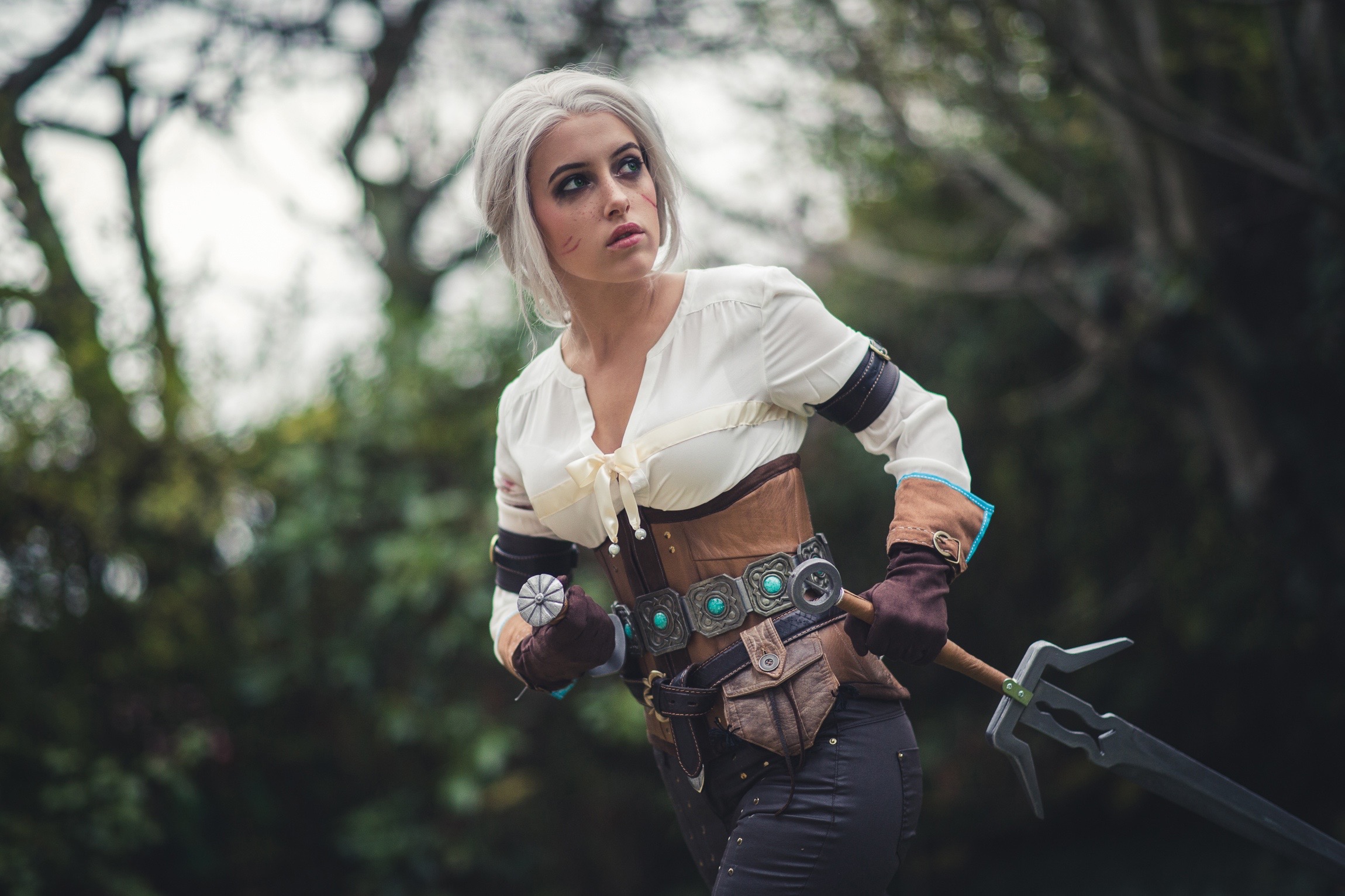 Free download wallpaper Women, Cosplay, Ciri (The Witcher) on your PC desktop