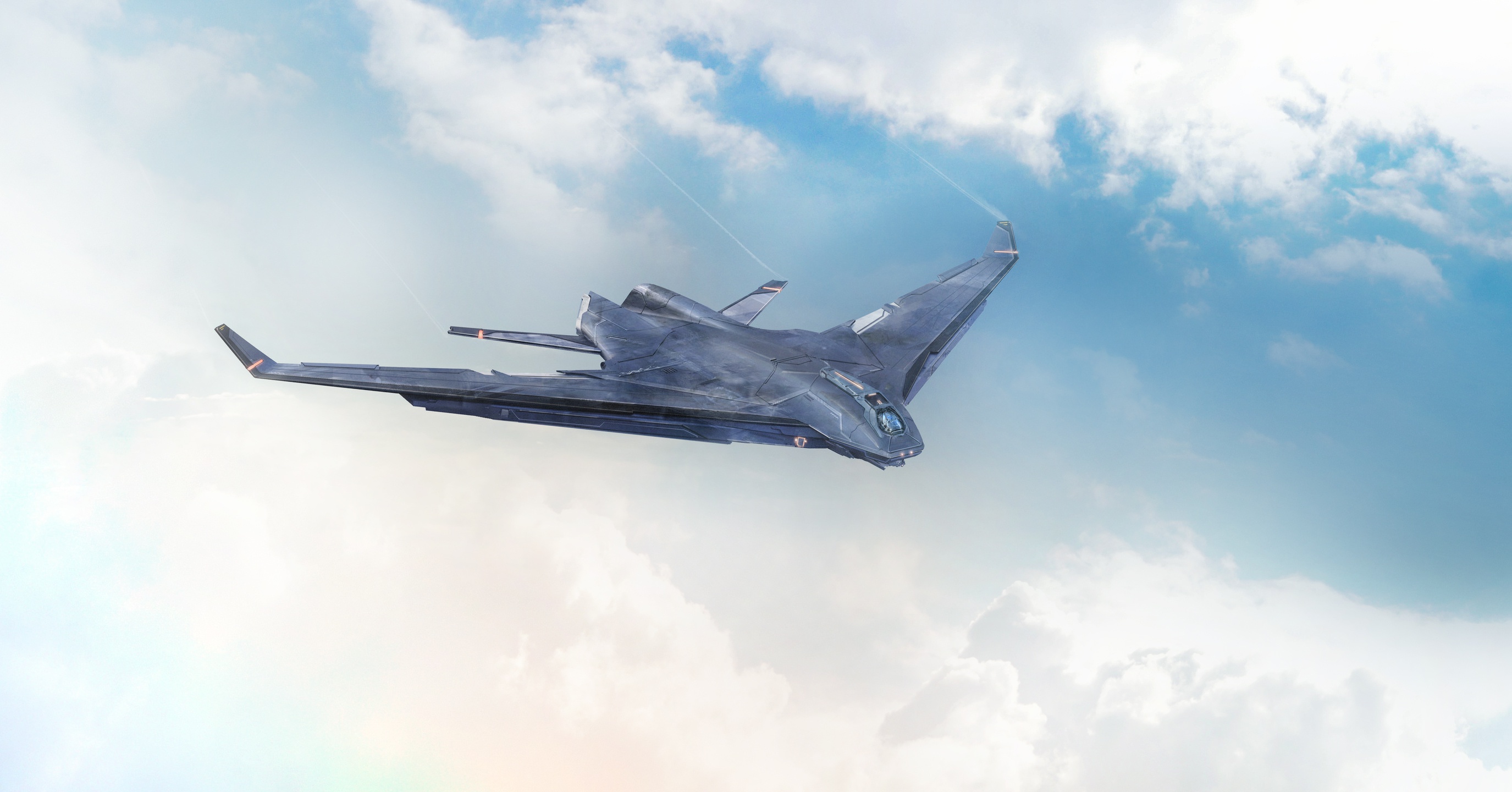 Laden Sie das Flugzeug, Science Fiction, Kampfflugzeug-Bild kostenlos auf Ihren PC-Desktop herunter