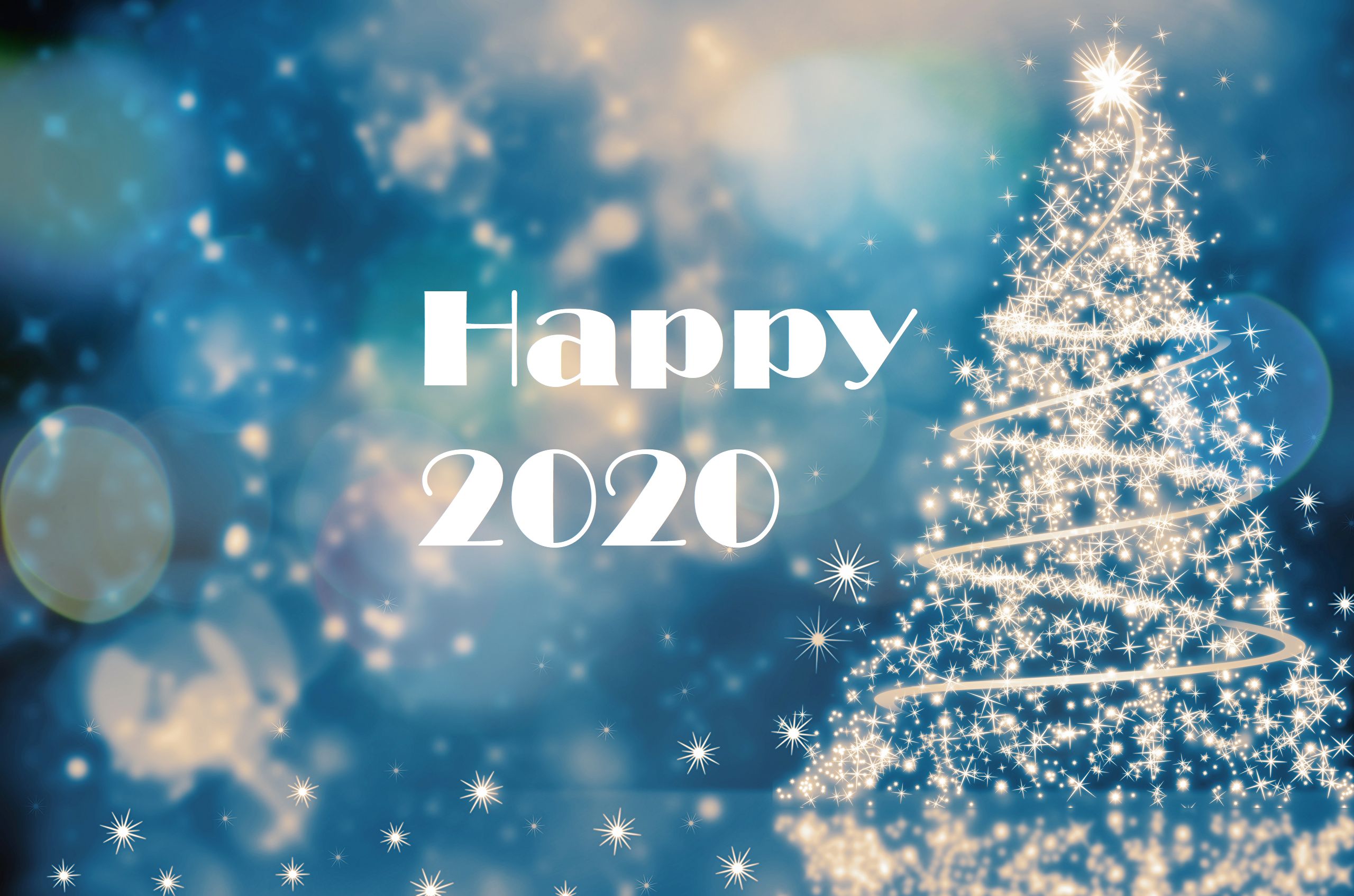1532972 descargar fondo de pantalla día festivo, año nuevo 2020, árbol de navidad, feliz año nuevo: protectores de pantalla e imágenes gratis
