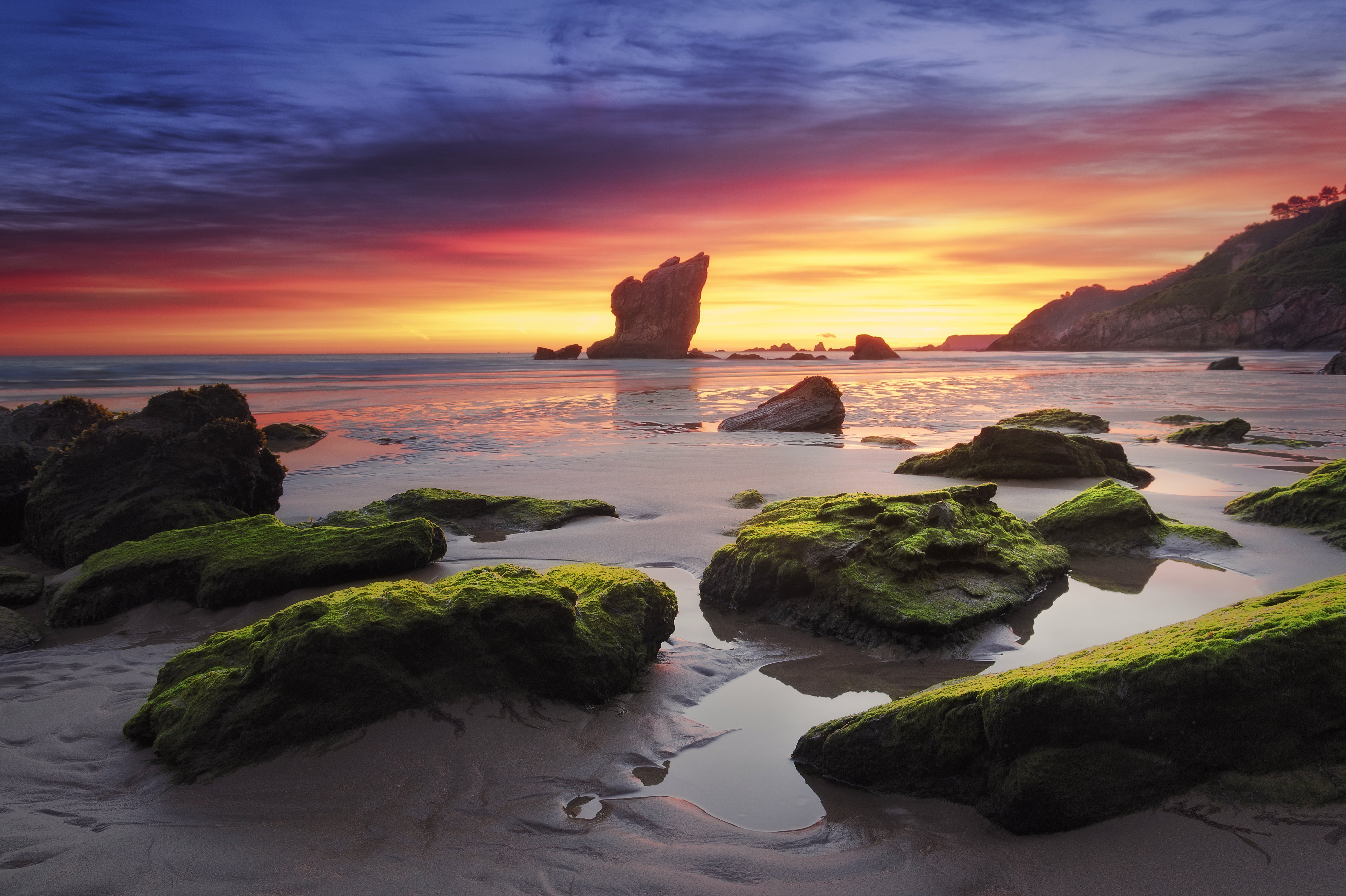 Laden Sie das Natur, Strand, Sand, Horizont, Ozean, Sonnenaufgang, Himmel, Erde/natur-Bild kostenlos auf Ihren PC-Desktop herunter