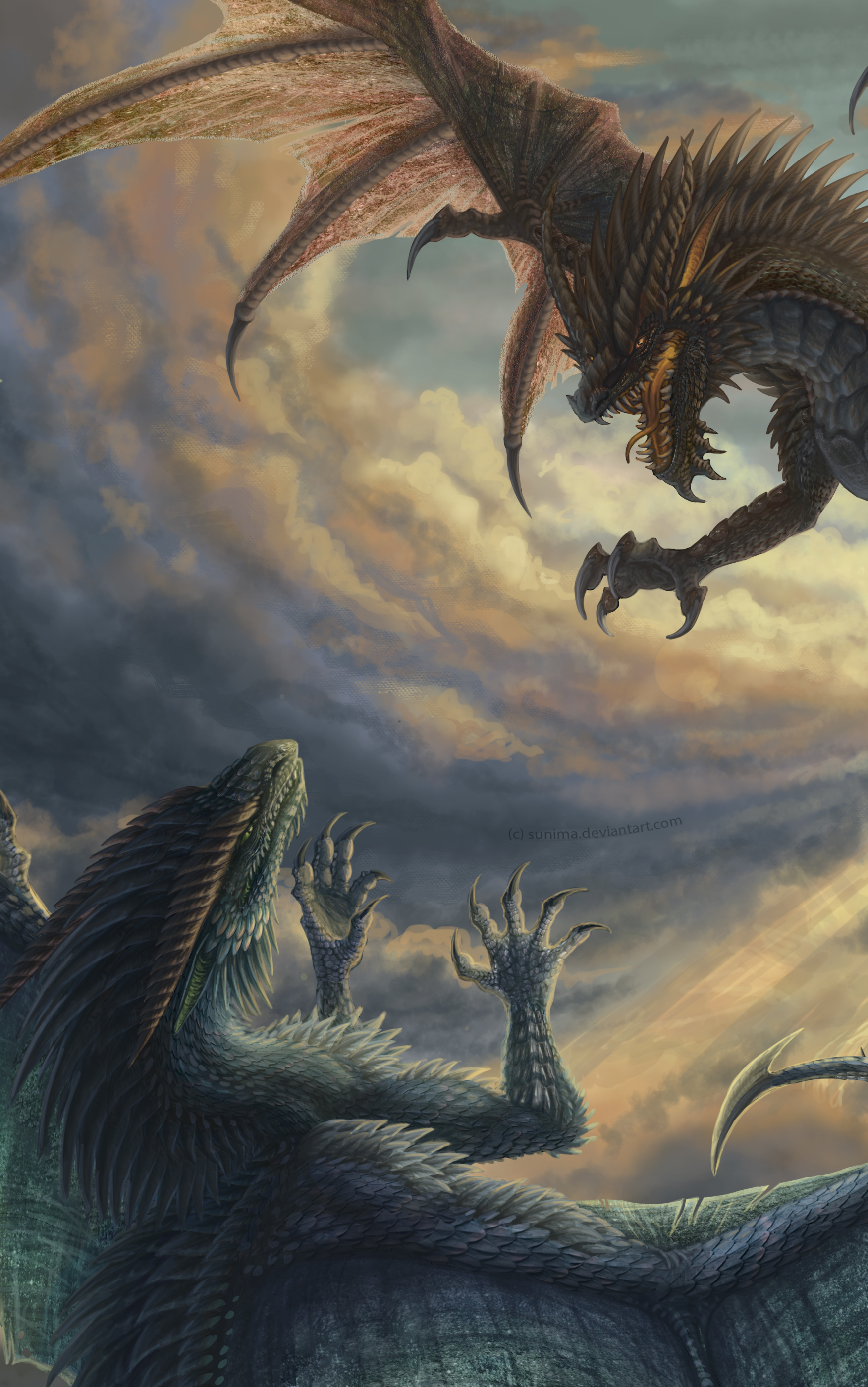 Handy-Wallpaper Fantasie, Drachen kostenlos herunterladen.