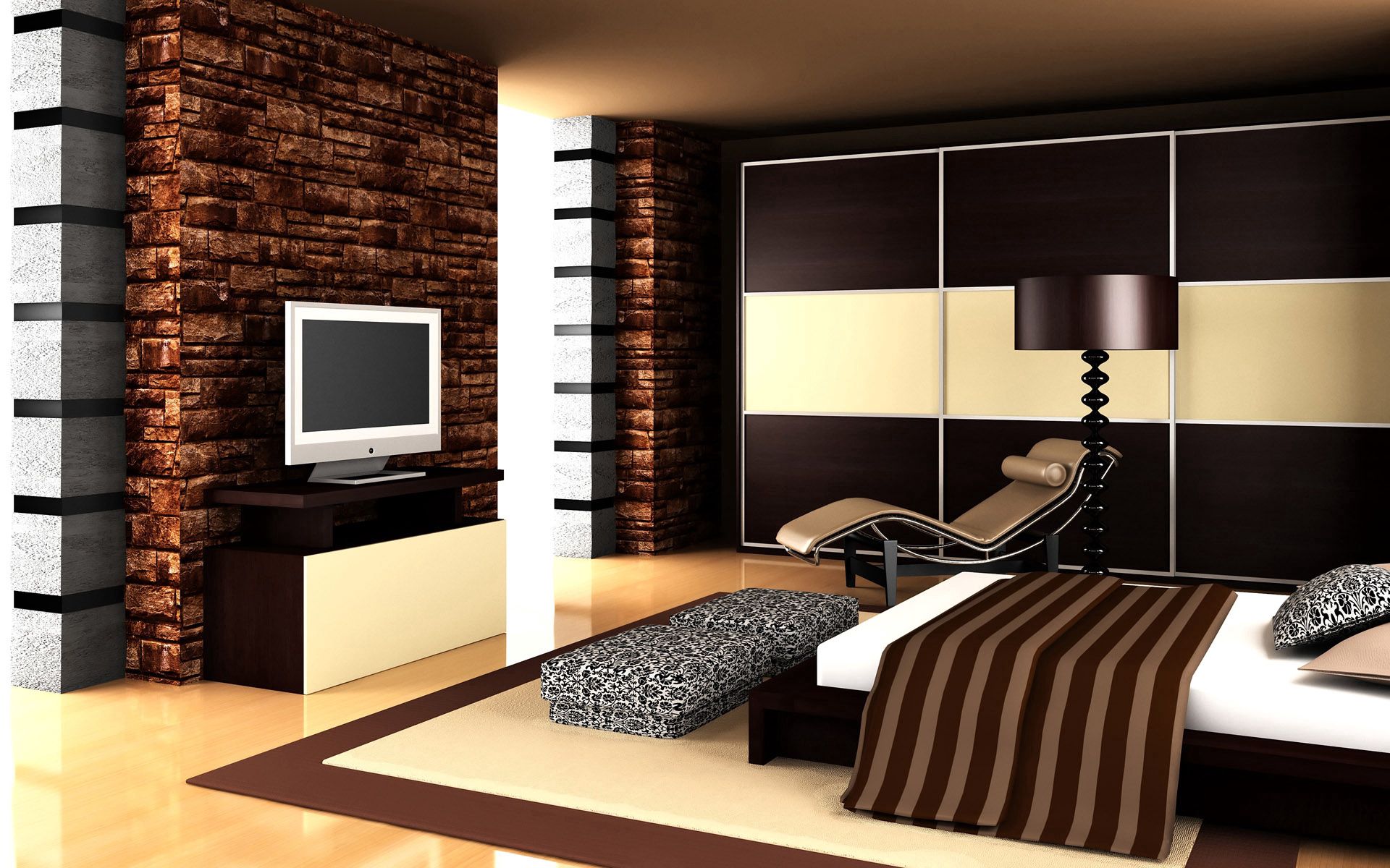 Free download wallpaper Miscellanea, Miscellaneous, Bed, Interior, Room on your PC desktop