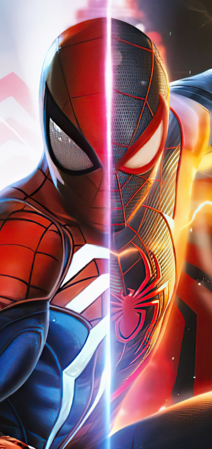 Descarga gratuita de fondo de pantalla para móvil de Videojuego, Hombre Araña, Peter Parker, Millas Morales, Spider Man De Marvel: Miles Morales.