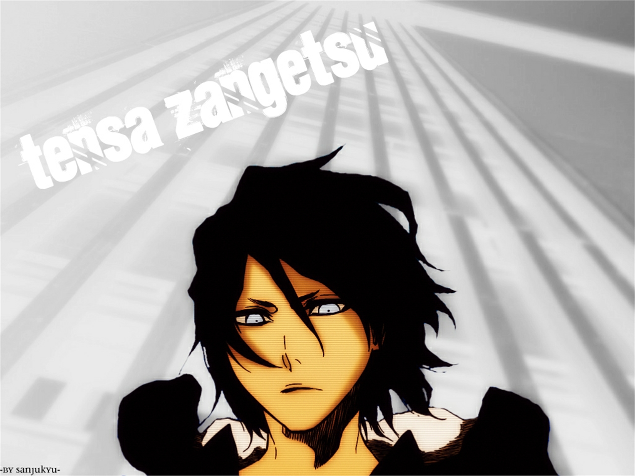 Laden Sie das Bleach, Animes, Zangetsu (Bleichmittel)-Bild kostenlos auf Ihren PC-Desktop herunter