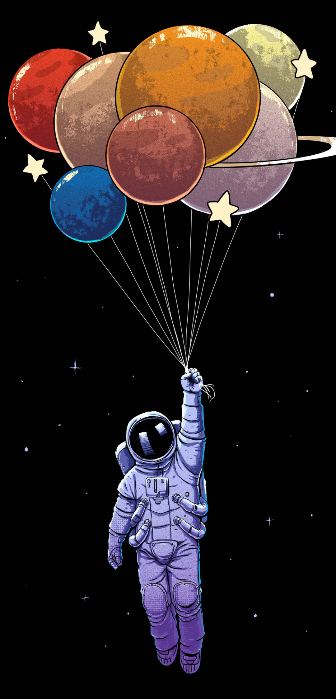 astronaut, sci fi, spacesuit, balloon