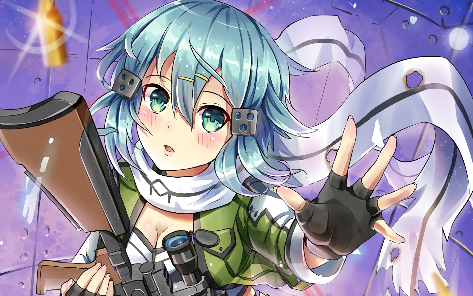 Free download wallpaper Anime, Sword Art Online, Sword Art Online Ii, Sinon (Sword Art Online) on your PC desktop