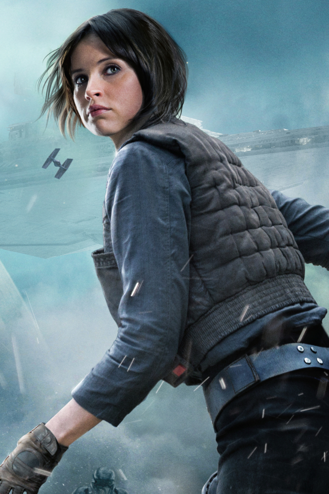 Download mobile wallpaper Star Wars, Movie, Rogue One: A Star Wars Story, Felicity Jones, Jyn Erso for free.