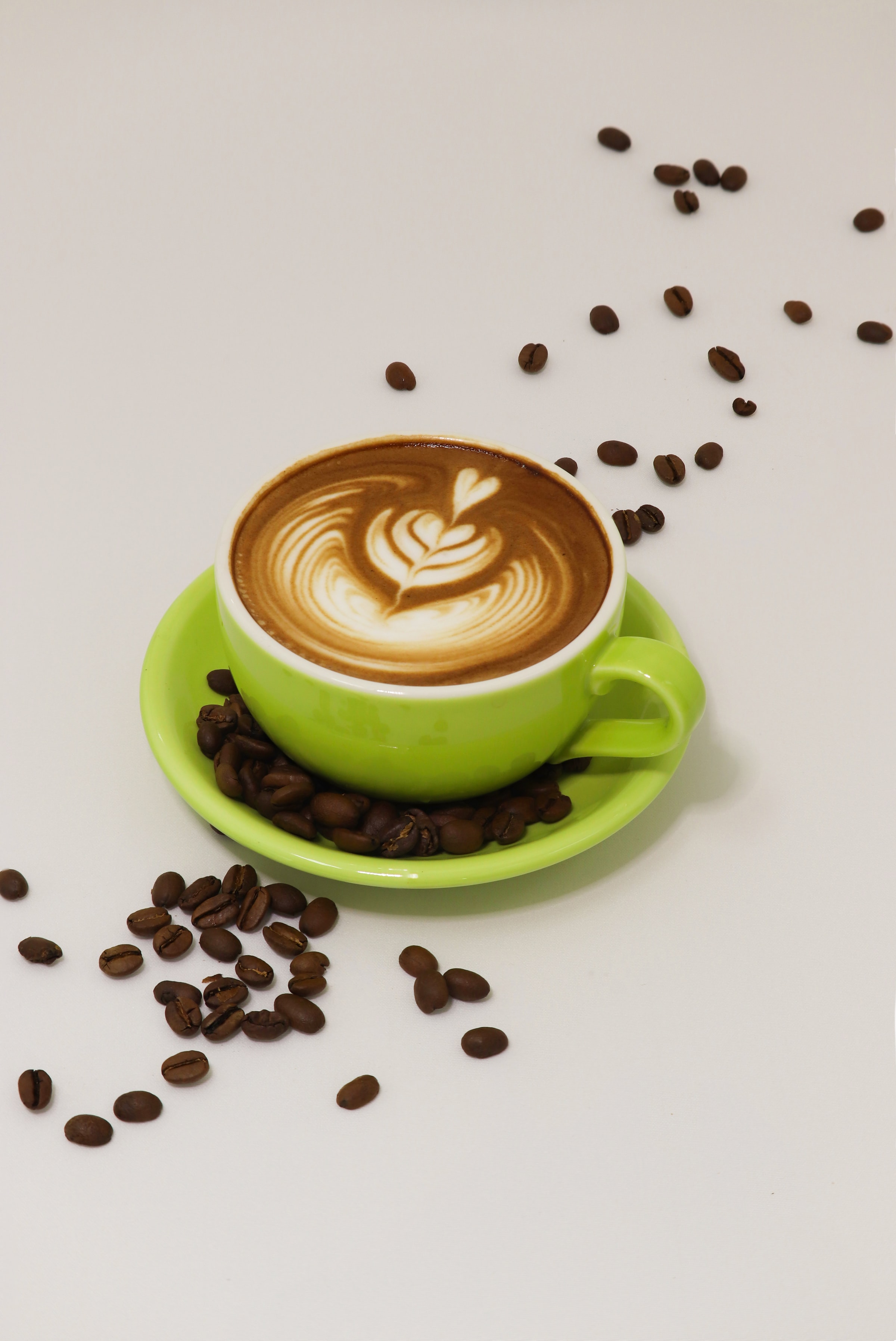 coffee, coffee beans, beverage, food, cup, cappuccino, drink