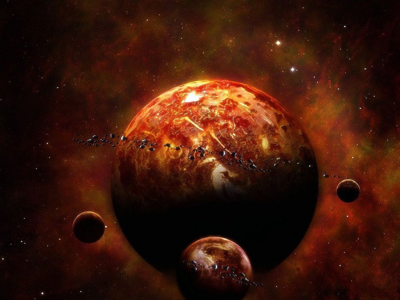 Free download wallpaper Landscape, Universe, Planets on your PC desktop