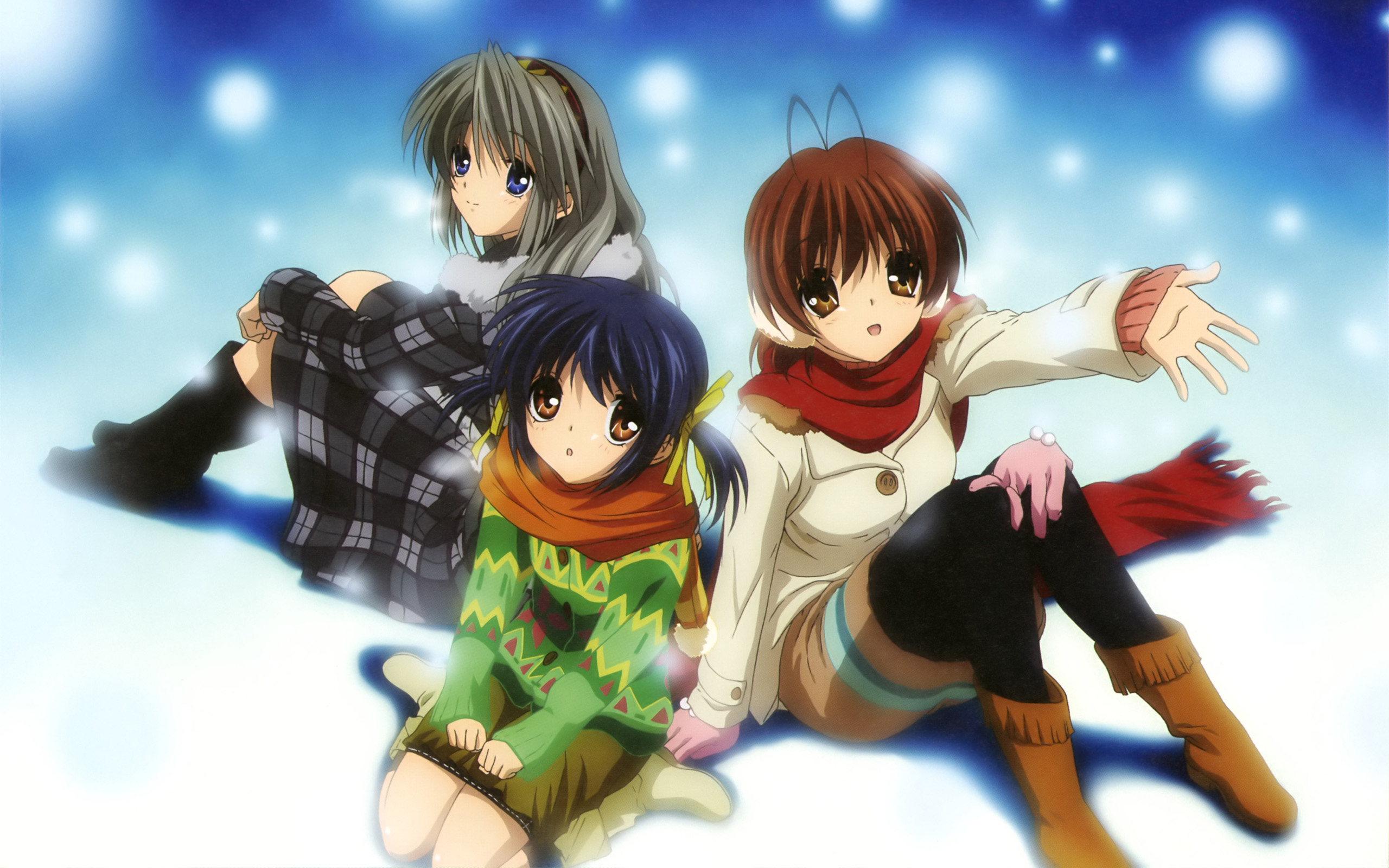 Descarga gratuita de fondo de pantalla para móvil de Animado, Clannad, Tomoyo Sakagami, Nagisa Furukawa, Mei Sunohara.