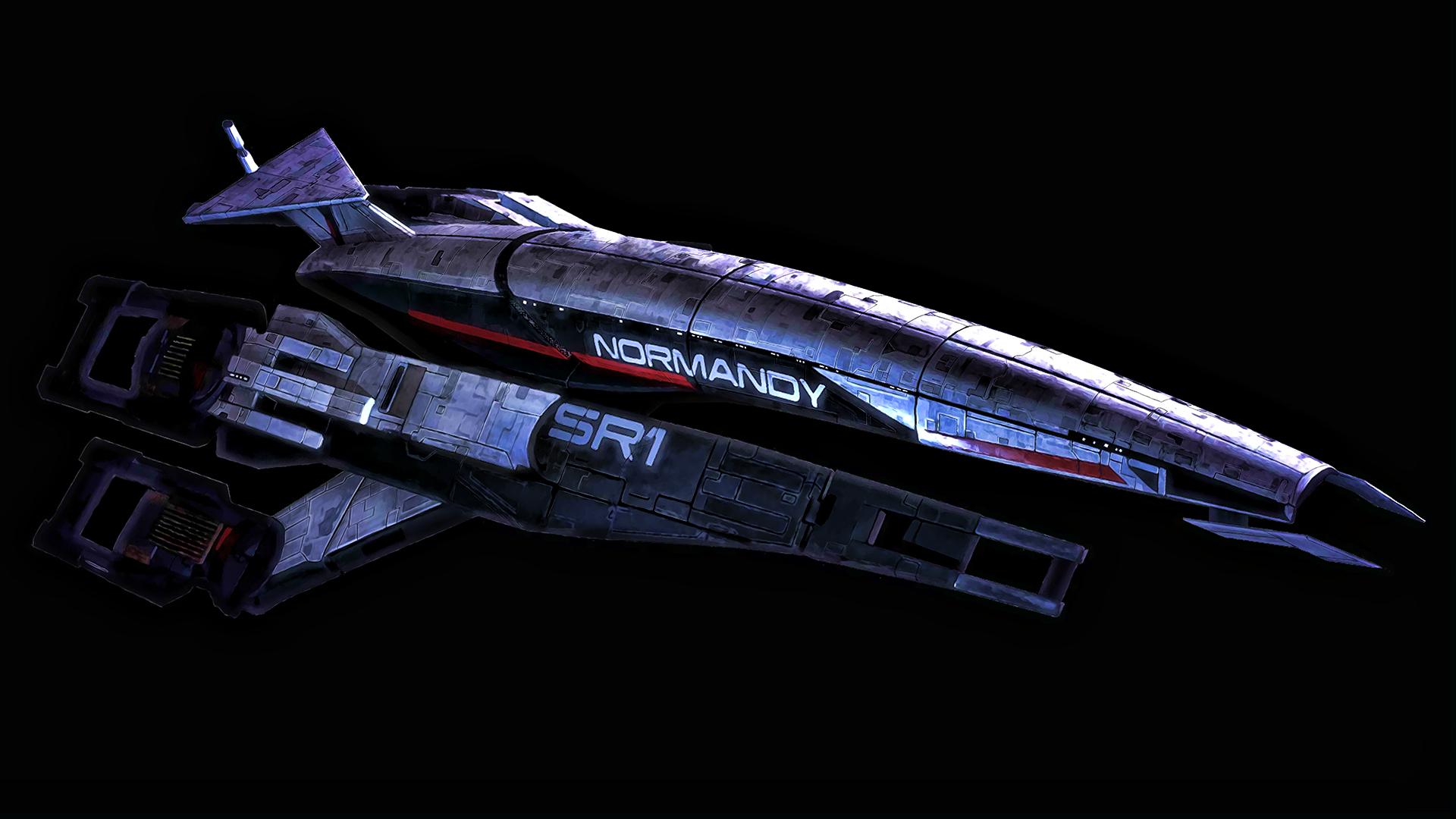 Download mobile wallpaper Normandy Sr 1, Mass Effect, Video Game for free.
