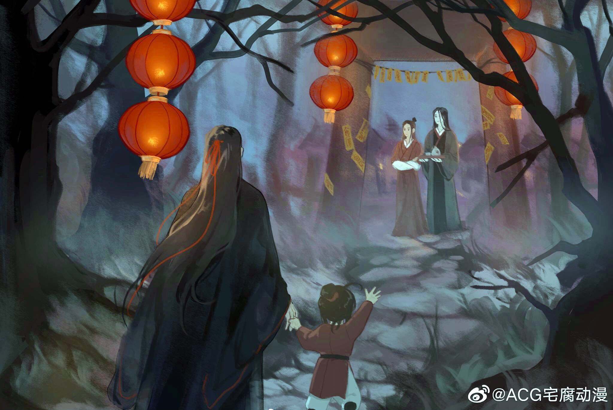 1022995 descargar fondo de pantalla animado, mo dao zu shi, lan sizhui, wei wu xian, wei ying, wen ning, wenqing: protectores de pantalla e imágenes gratis