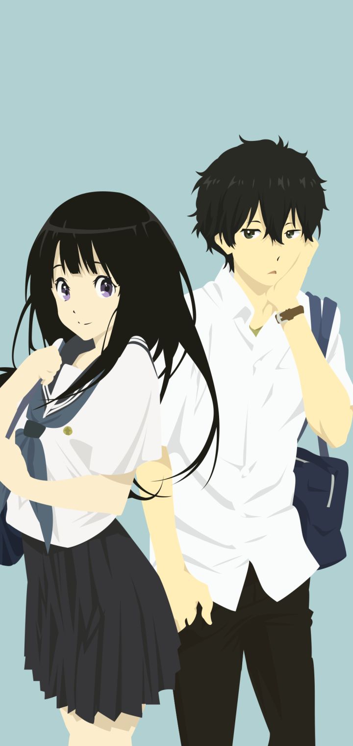 Descarga gratuita de fondo de pantalla para móvil de Animado, Eru Chitanda, Hotarō Oreki, Hyouka.