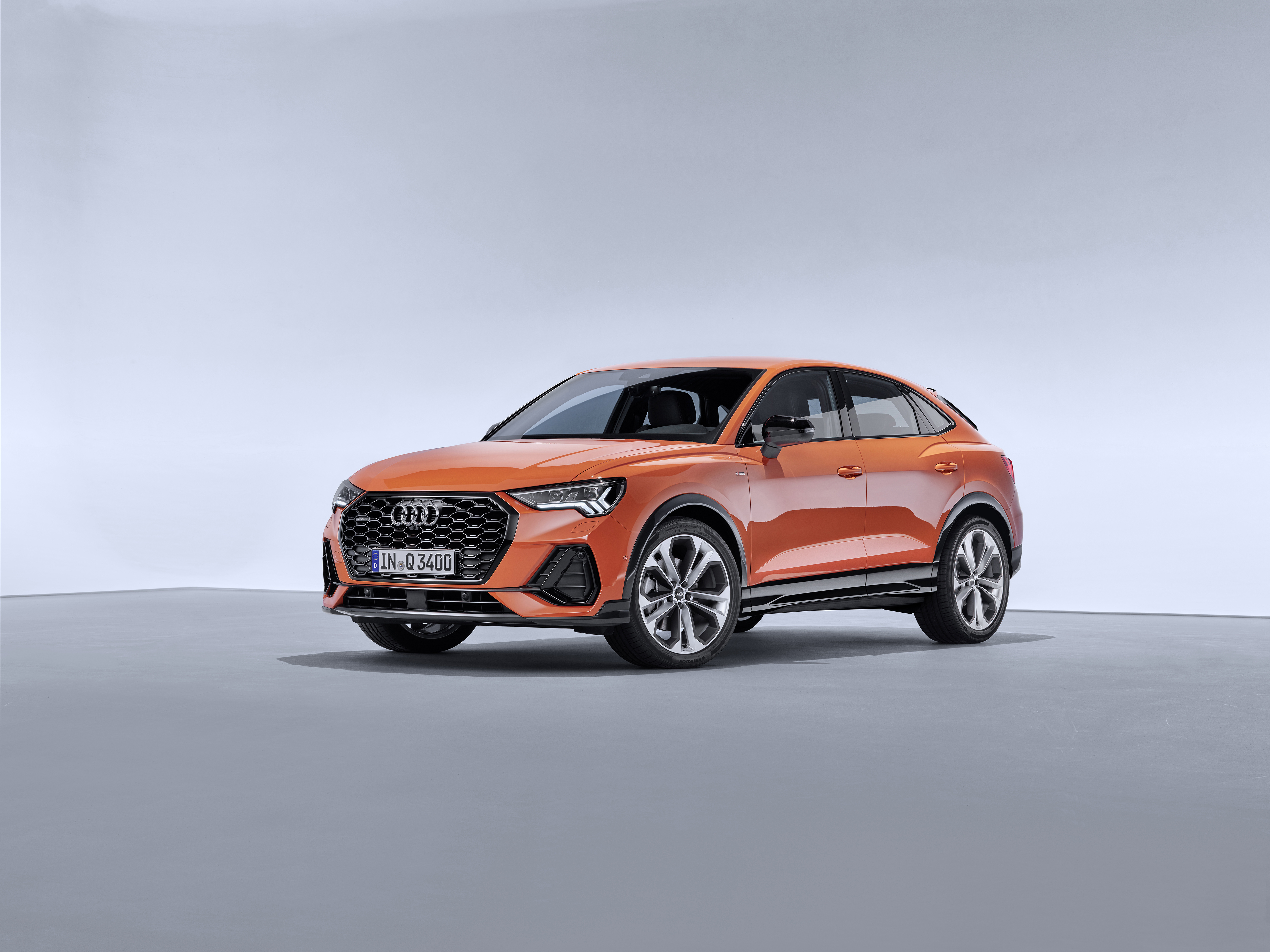 Download mobile wallpaper Audi, Car, Suv, Vehicles, Orange Car, Audi Q3 for free.
