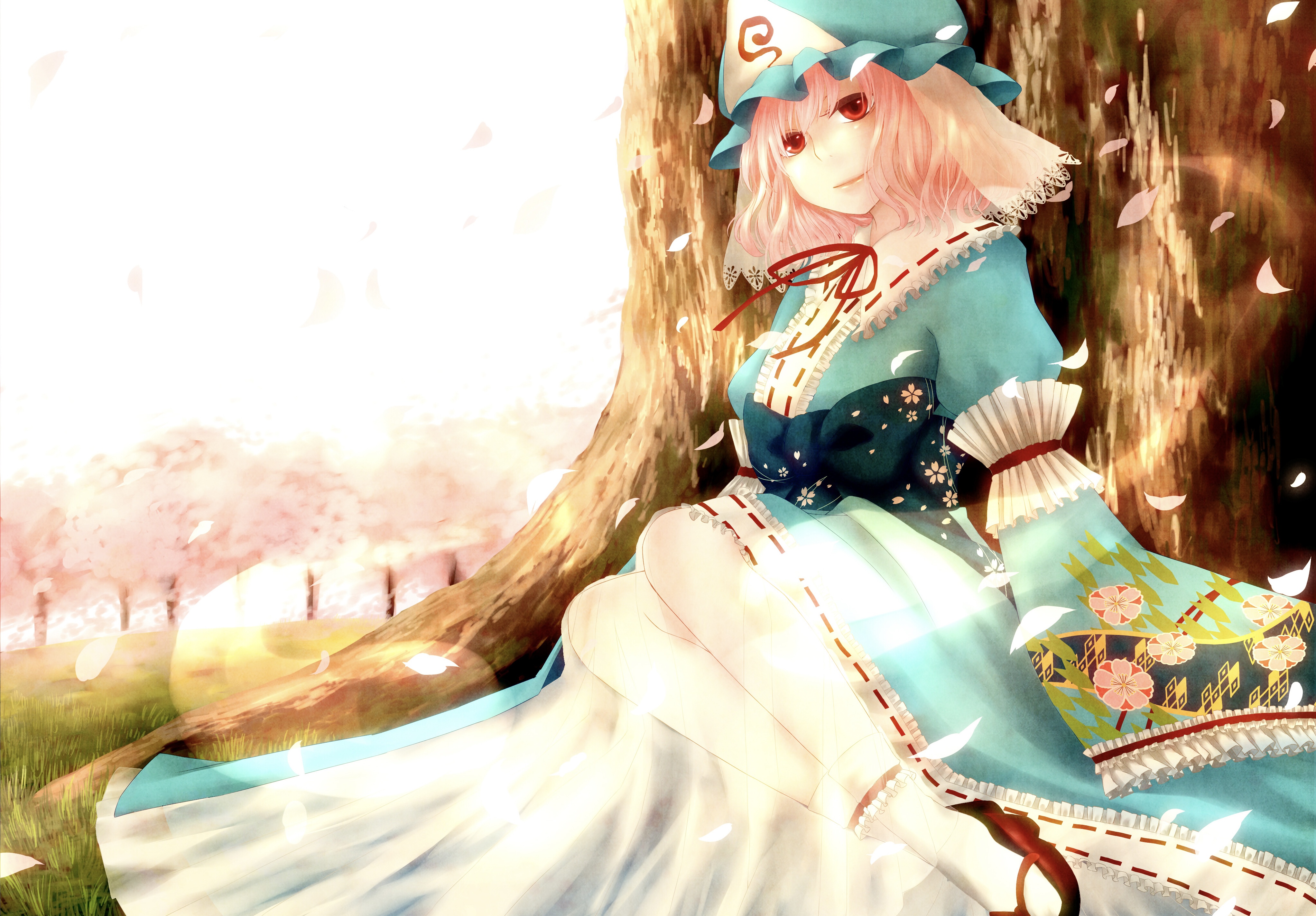 Baixar papel de parede para celular de Anime, Touhou, Yuyuko Saigyouji gratuito.