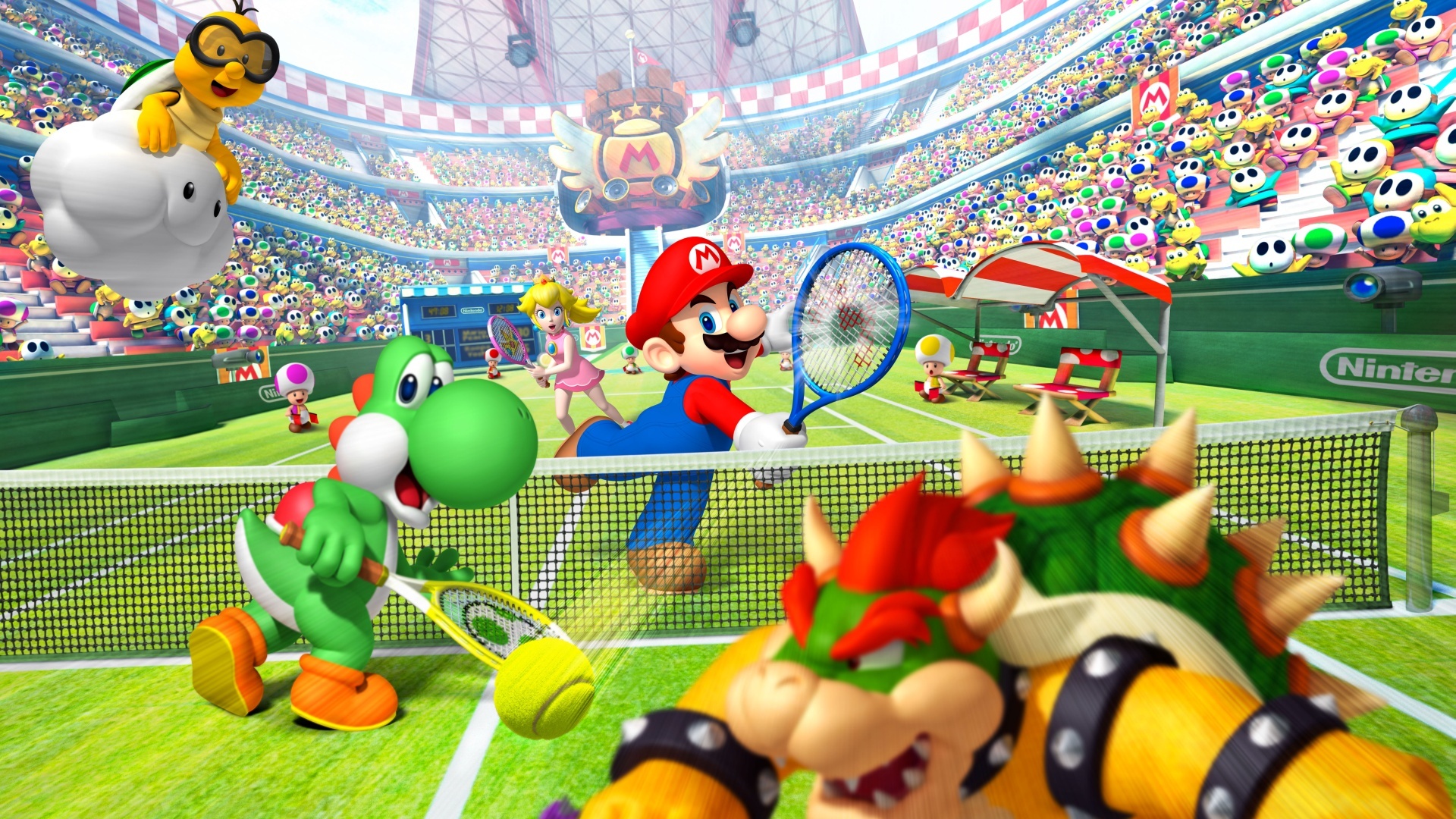 Die besten Mario Tennis Gc-Hintergründe für den Telefonbildschirm