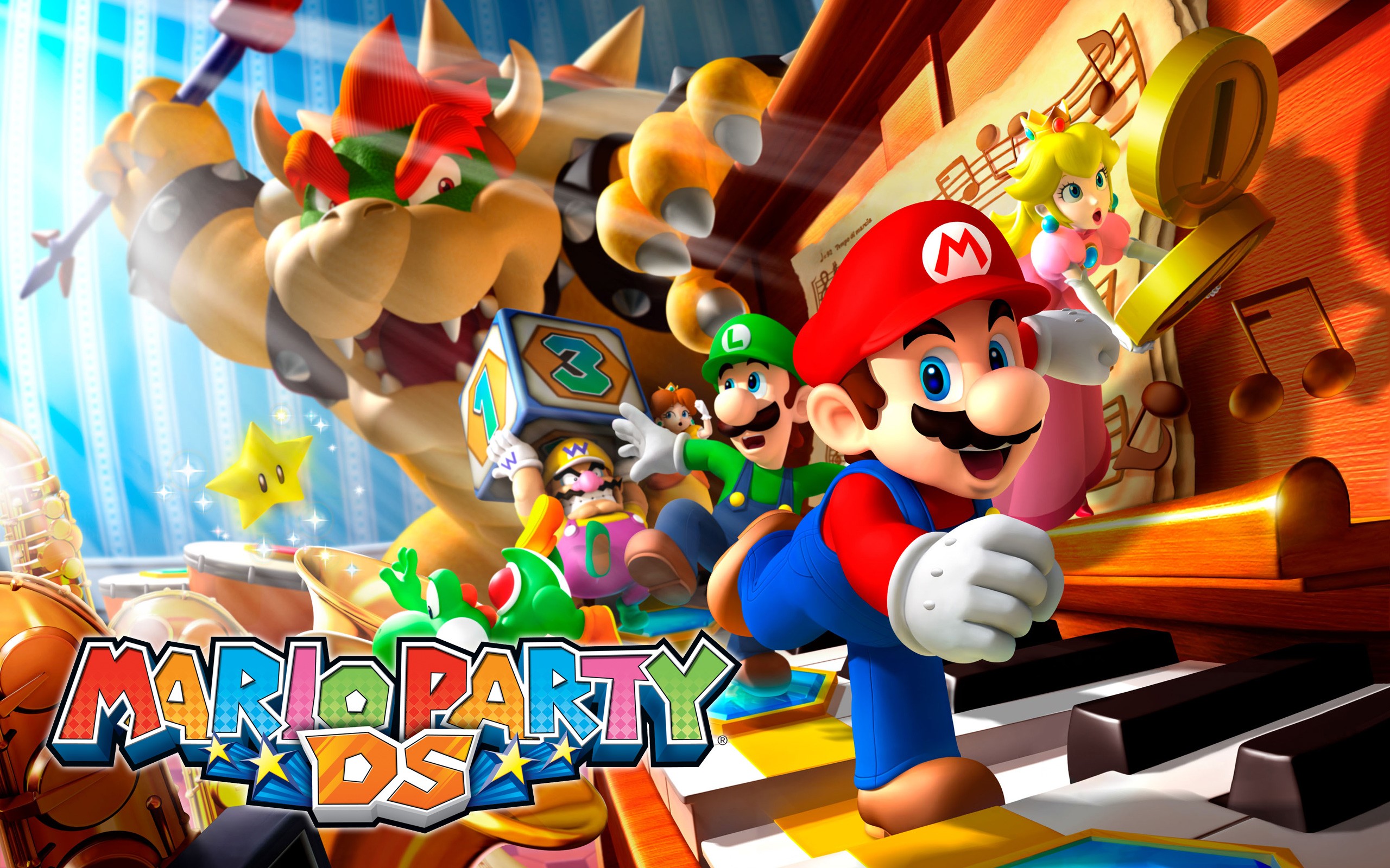 Die besten Mario Party Ds-Hintergründe für den Telefonbildschirm