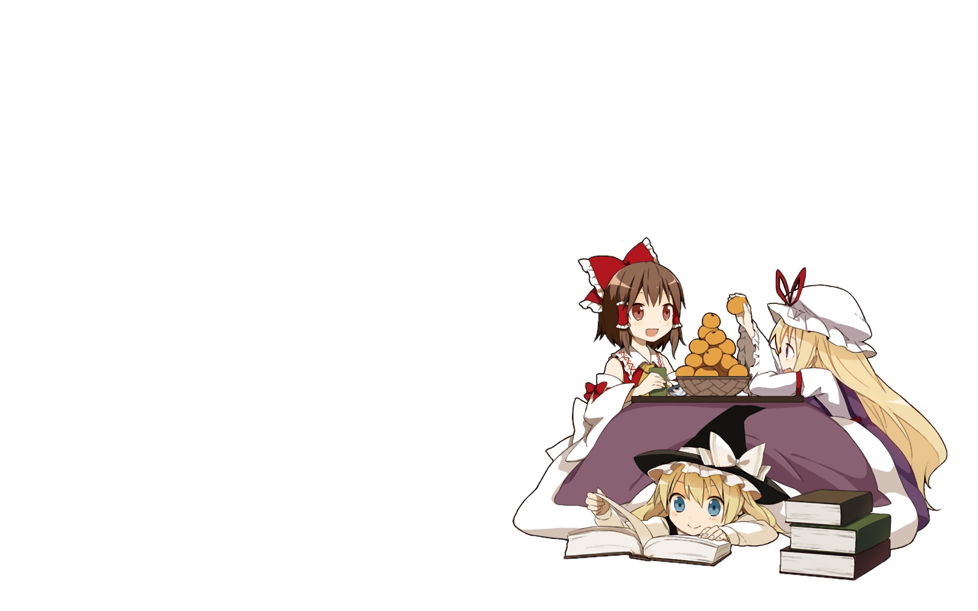 Descarga gratis la imagen Animado, Touhou, Reimu Hakurei, Yukari Yakumo, Marisa Kirisame en el escritorio de tu PC