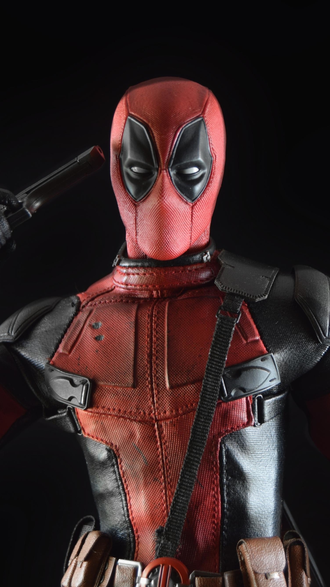 Download mobile wallpaper Deadpool, Toy, Figurine, Man Made for free.