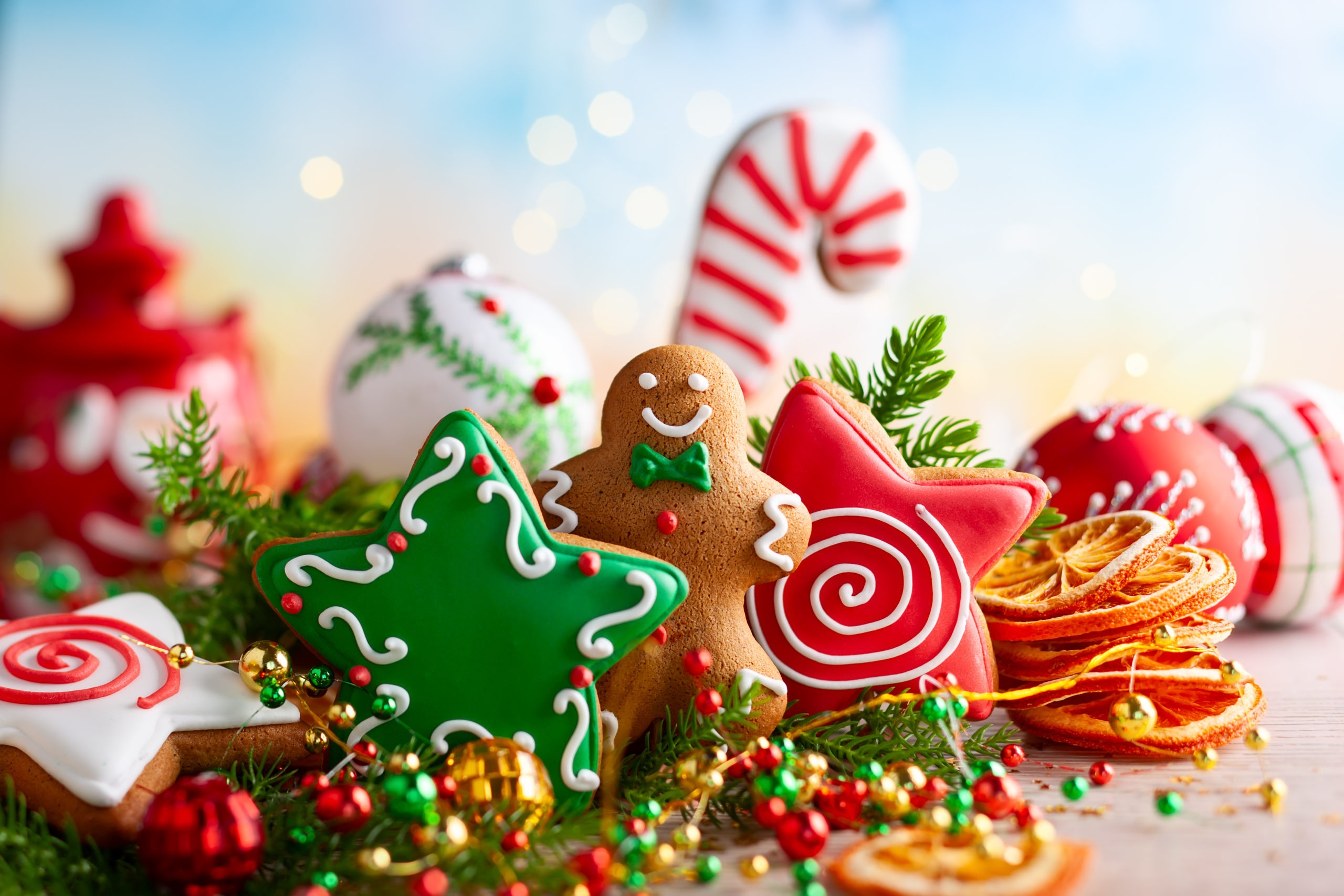 Скачати мобільні шпалери Різдво, Печиво, Харчування безкоштовно.