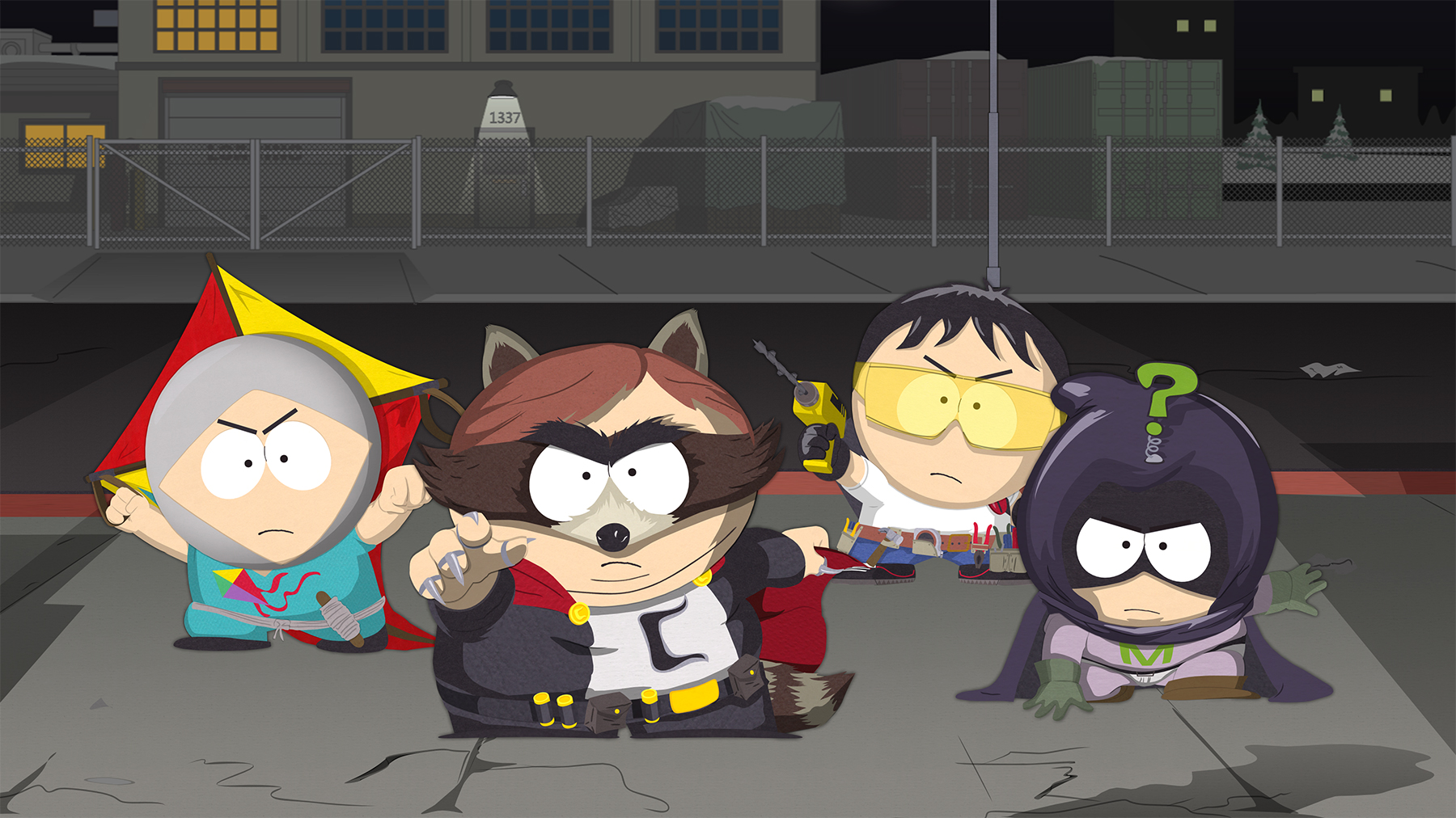 video game, south park: the fractured but whole, eric cartman, kenny mccormick, kyle broflovski, stan marsh, the coon (south park), south park