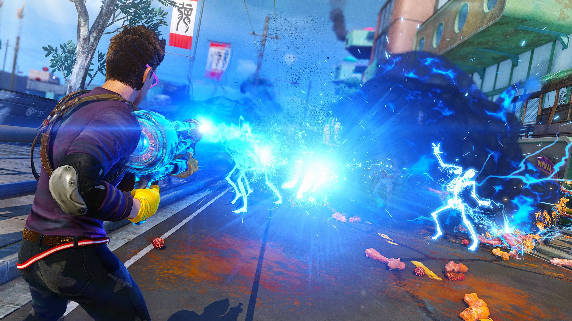 659664 descargar fondo de pantalla videojuego, sunset overdrive: protectores de pantalla e imágenes gratis