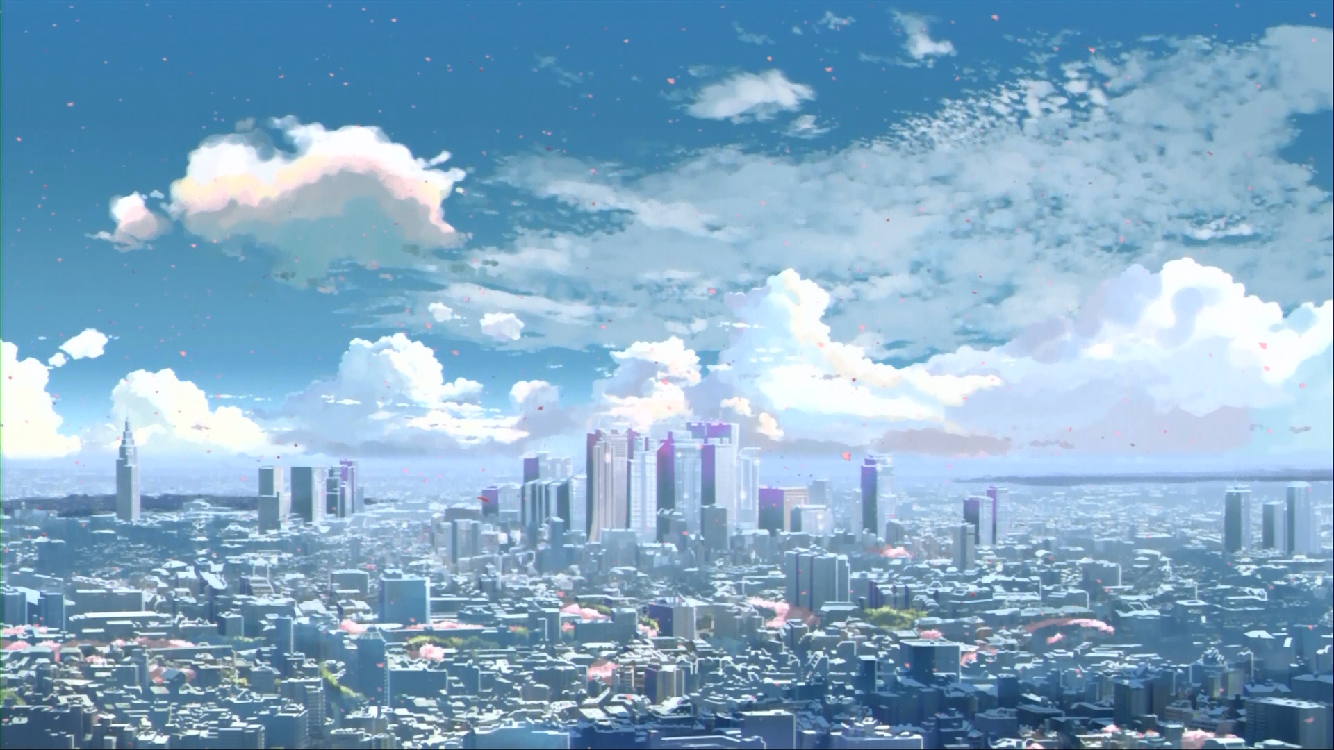 Baixar papel de parede para celular de Anime, Cidade, Cinco Centímetros Por Segundo gratuito.