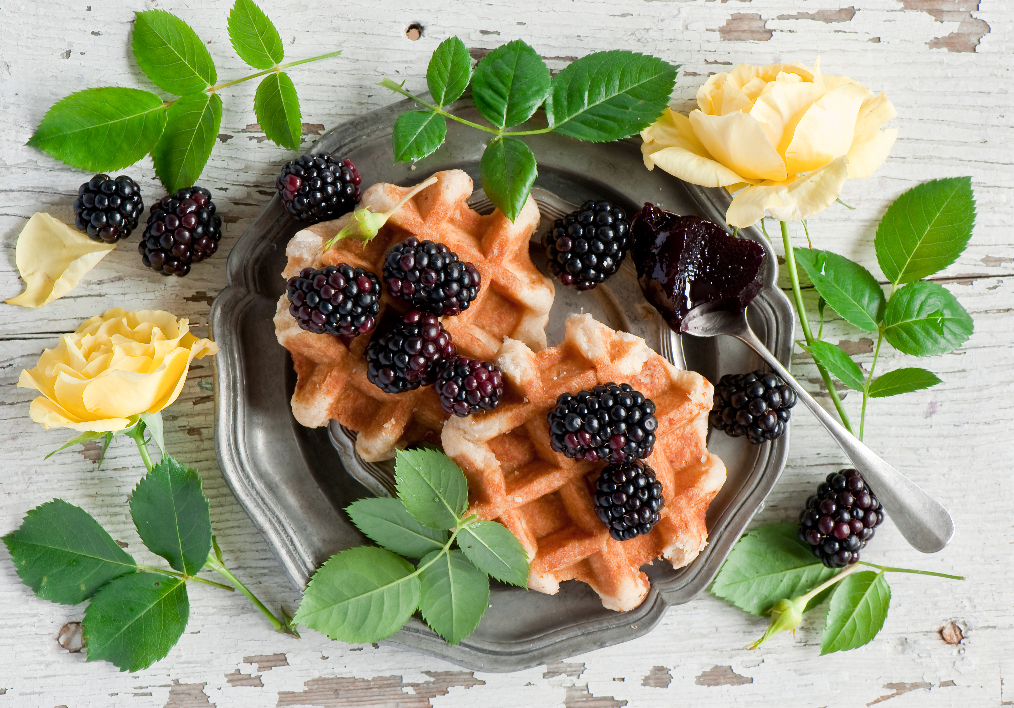 Download mobile wallpaper Food, Waffle for free.
