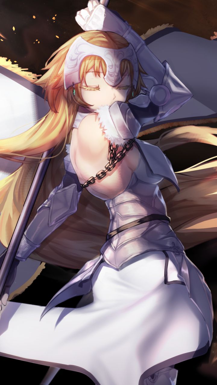 Download mobile wallpaper Anime, Blonde, Armor, Long Hair, Fate/grand Order, Jeanne D'arc (Fate Series), Ruler (Fate/grand Order), Fate Series for free.