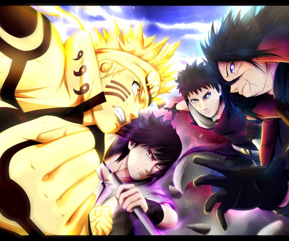 Descarga gratuita de fondo de pantalla para móvil de Naruto, Animado, Sasuke Uchiha, Madara Uchiha, Obito Uchiha.